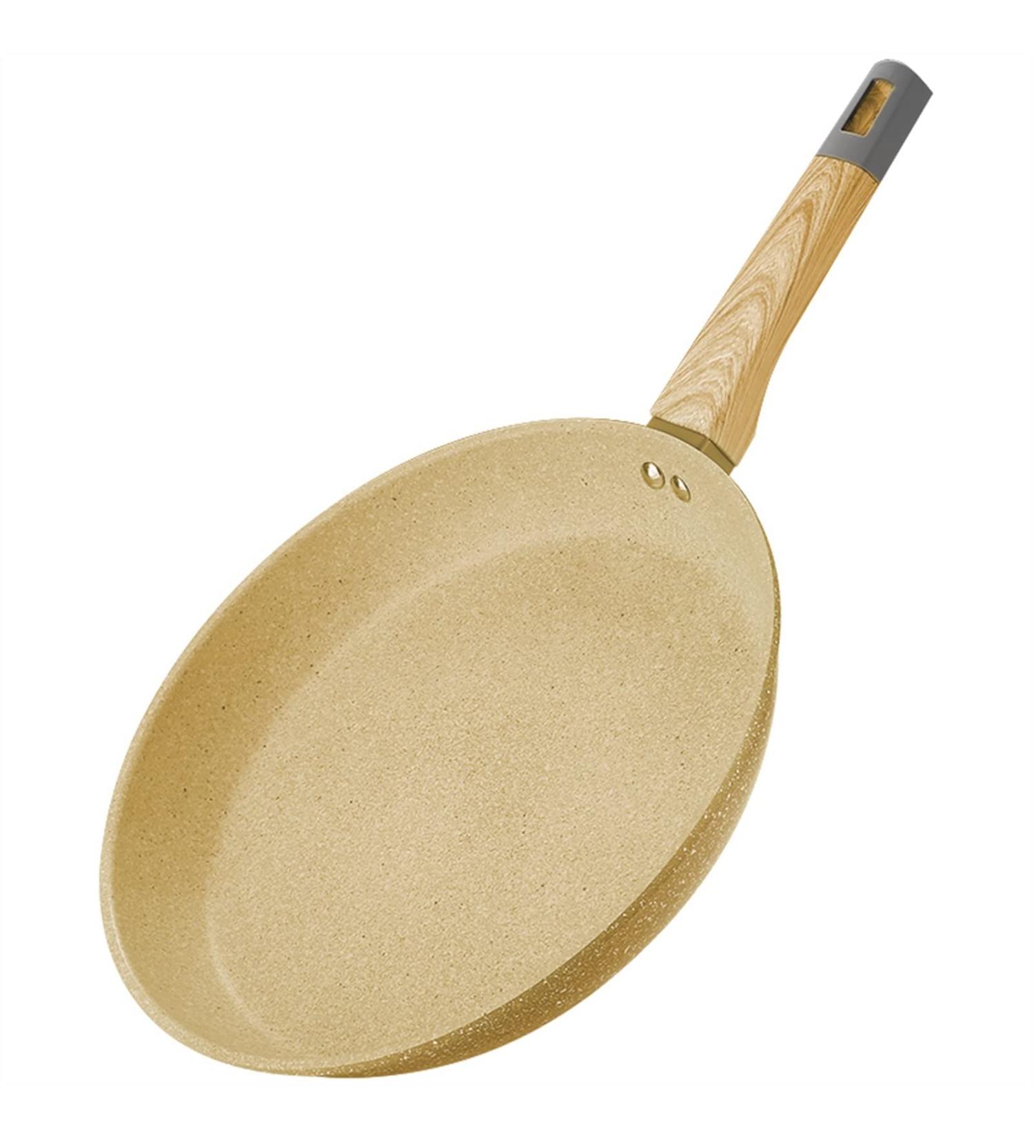 Frying Pan Kitchen Cookware Frying Pan Non-Stick Pot with Heat Resistant Wooden Handle Egg Ham Skillet Sauce Maker Kitchen Tools (Color : Frying Pan Sheet Size : 20x4cm) (Color : Frying Pan Size : 20x4cm Frying Pan - Buy Online on GoSupps.com