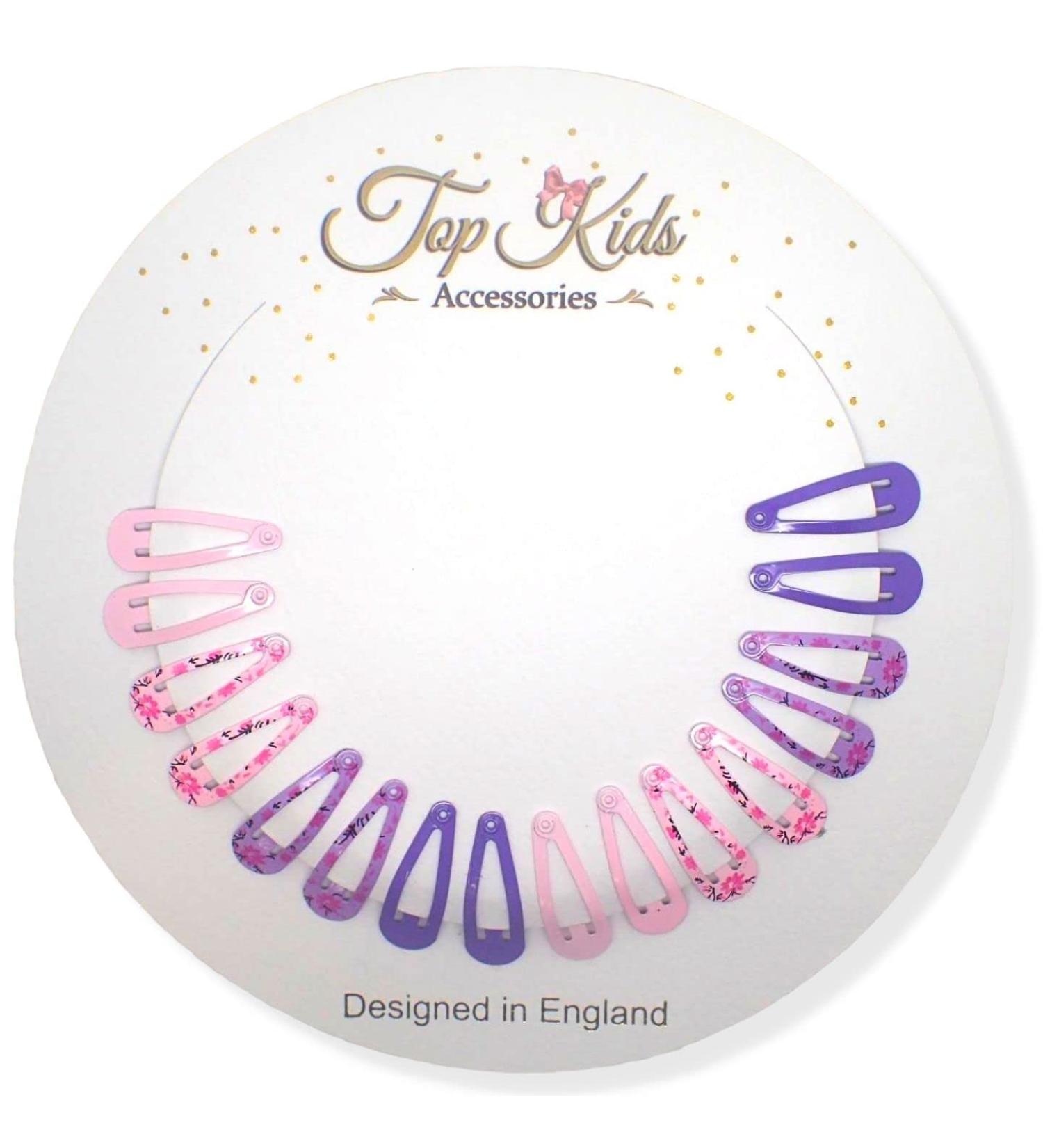 Topkids Accessories Small Mini Metal Hair Snap Clips Little Kids Toddler Baby Girls Children Women Clips Cute Clip Slides Gift Sectioning Clips Bendies Sleepies 3cm / 1.2" (16 Purple Patterns) - Buy Online on GoSupps.com