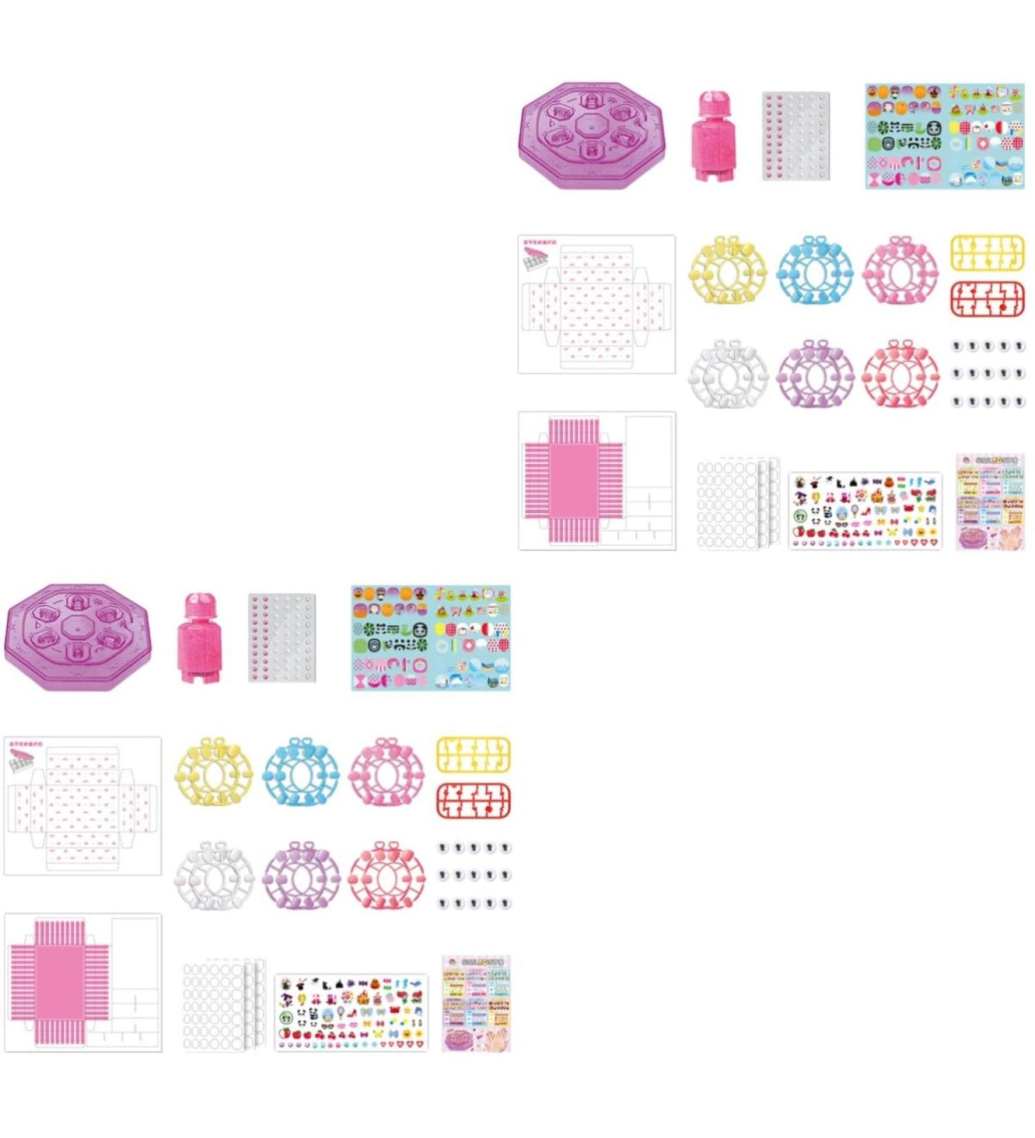 FOMIYES 2 Sets Children's Nail Art Toys Kids Toys Nail Decor Girls Manicure Kit for Kid Age 8-12 Glitter Outfit Toddler Toys Nail Accessories Charms Toddler Suits 3d Paper Decorate Make up - Buy Online on GoSupps.com