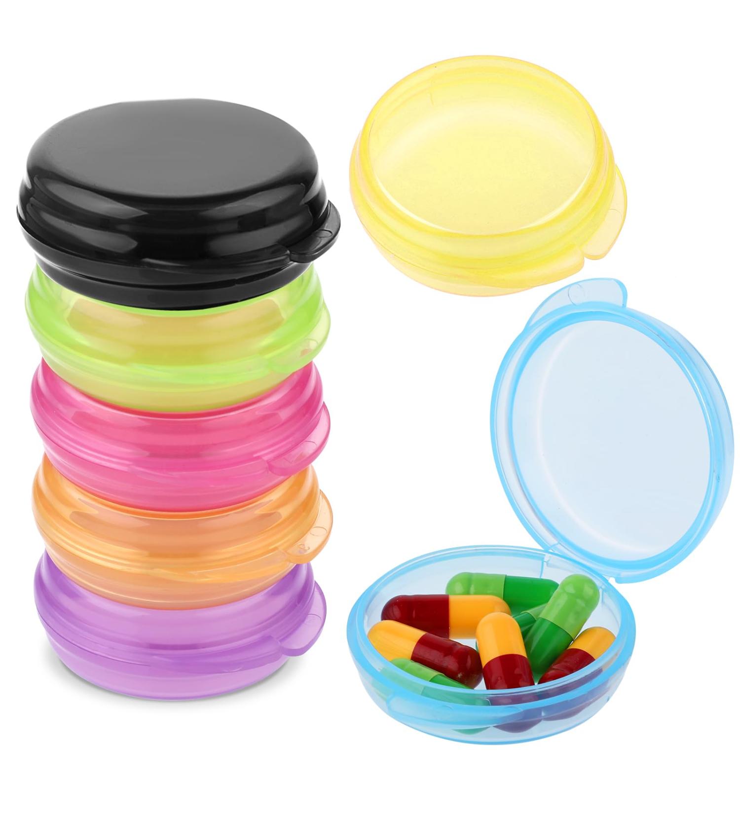 Portable Mini Travel Pills Organizer Box - 7 Piece Transparent Vitamin Container for Outdoor Use | Wllhyf - Buy Online on GoSupps.com