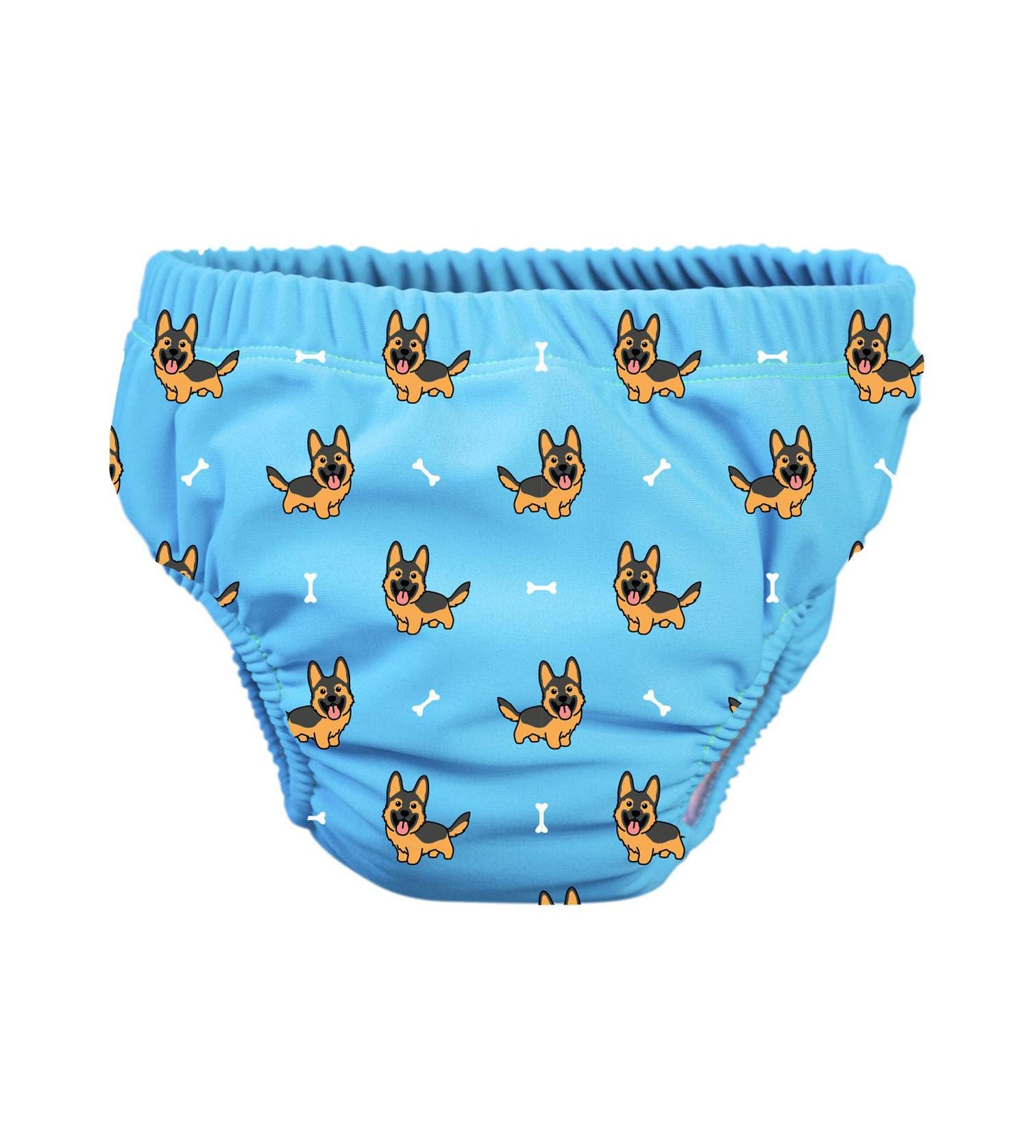 PSS!- Baby swimming pants - Model Blue Bubi - For babies from 3 to 8 kg - M - Unisex - Multi -colored design - absorbent and reusable - waterproof and convenient - 1 piece of Blue Bubi M