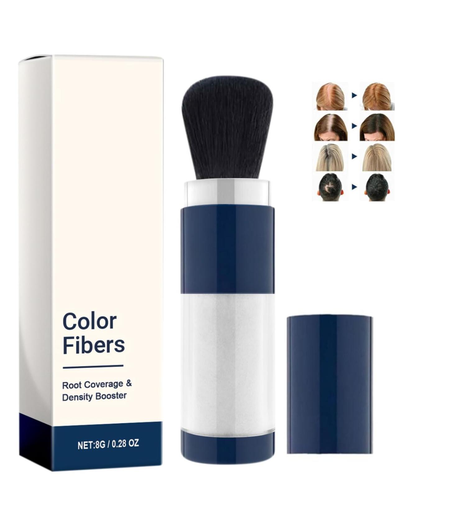 Supersize Color Fibers with Refill Set Colored Hair Thickener Hair Fibers for Men Women Hair Fiber Powder Temporary Hair Color for Root Touchup with Hair Thickening Powder (WHITE) - Buy Online on GoSupps.com