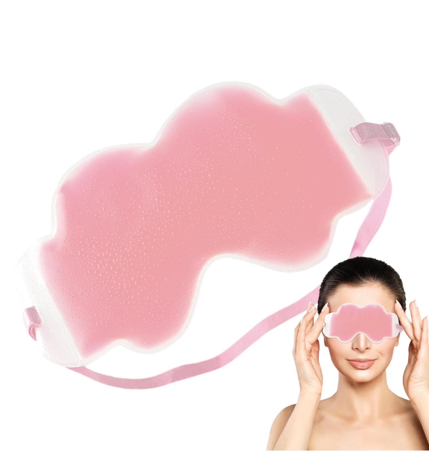 Hugsweet Reusable Cold Eye Masque | Reusable Gel Eye | Perfect Fit Sleeping Tool for Business Trip Travel Home and Car Pink - Buy Online on GoSupps.com