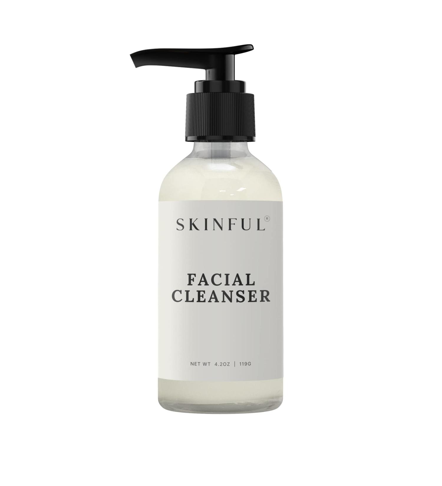 Skinful Gentle Facial Cleanser - Deep-Penetrating Face Wash for All Skin Types (4oz) - Shop Internationally - Buy Online on GoSupps.com