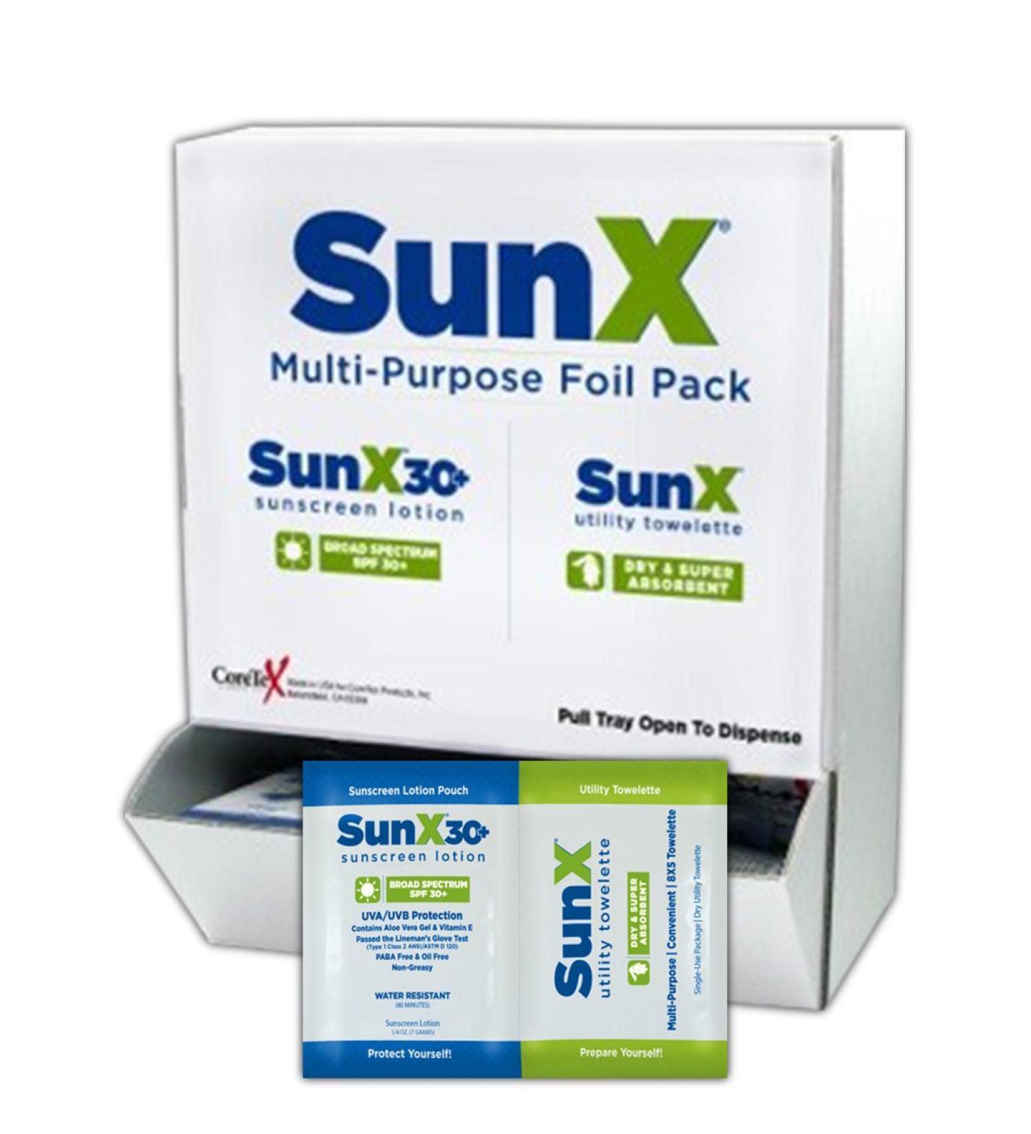 CoreTeX SPF 30 Sunscreen Towelettes
