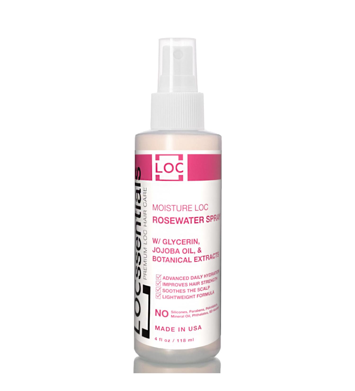 Rose Water for Locs Rosewater and Glycerin Loc Moisturizer Spray with Jojoba Oil & Organic Botanical Extracts Premium Braid Spray Daily Hair Mist & Scalp Moisturizer 4 Fl Oz (Pack of 1) - Buy Online on GoSupps.com