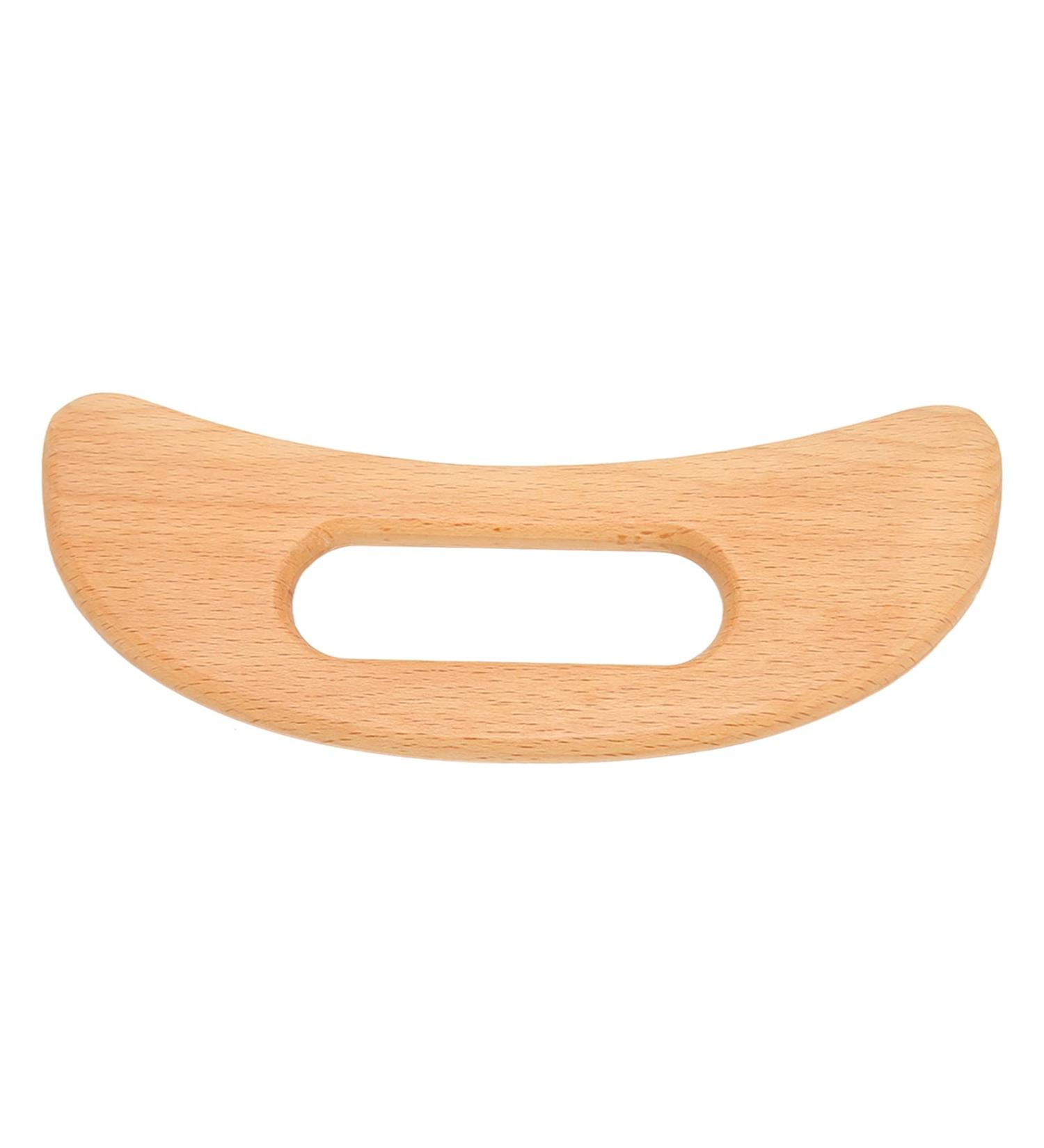 Holz-Gua-Sha Board - Ridge-Free Manual Massage Tool for Facial & Leg Pain Relief | Acupuncture Point Massager - Buy Online on GoSupps.com