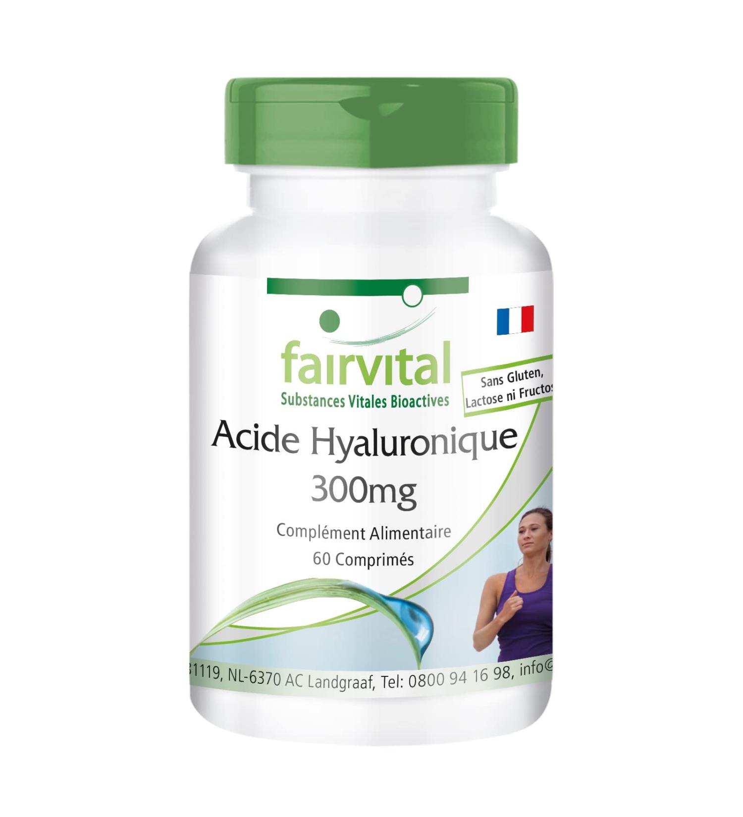 Fairvital | Hyaluronic acid - for 2 months - VEGAN - Highly dosed - 60 tablets - Buy Online on GoSupps.com