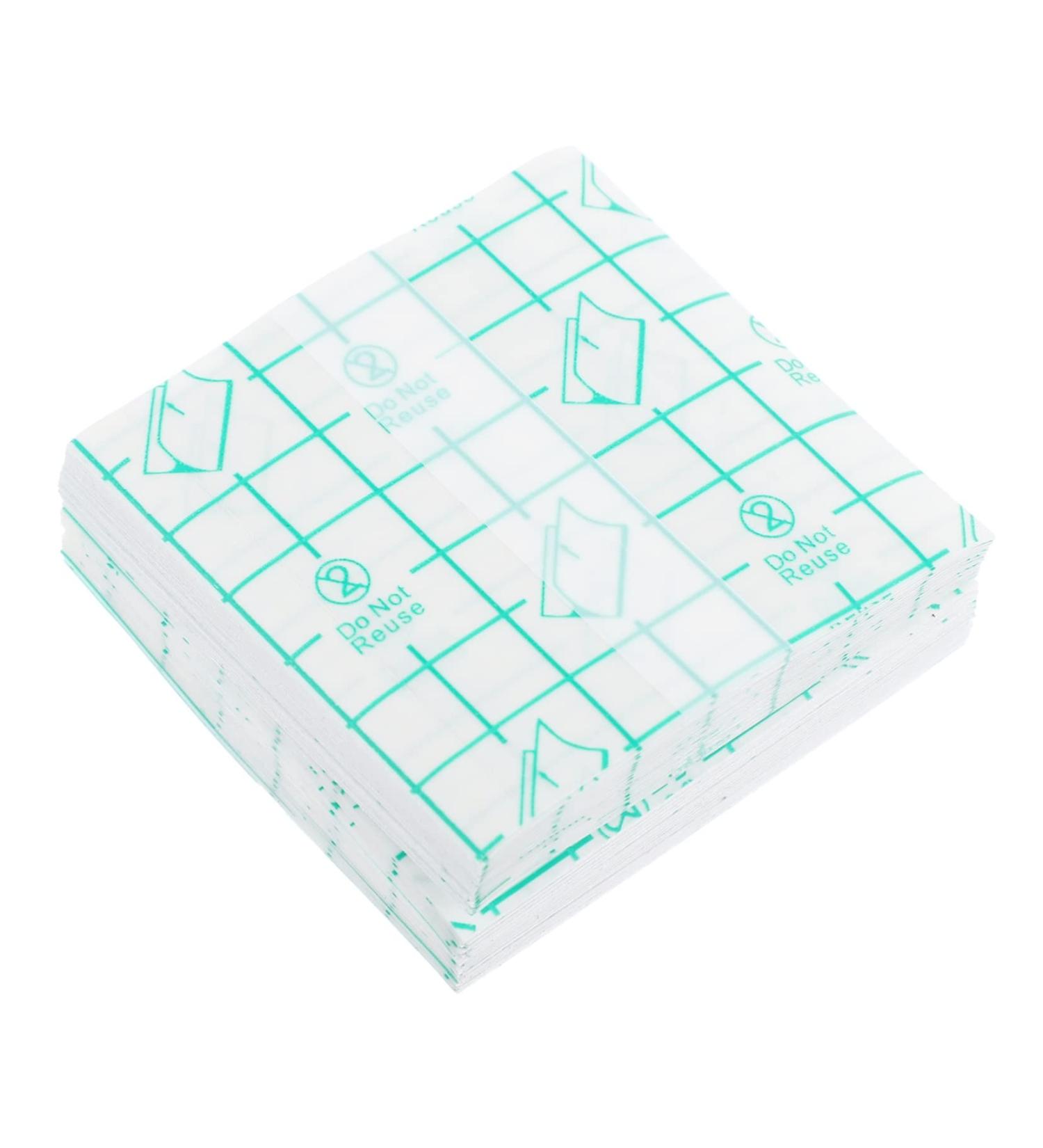 100pcs Makeup Hand Palette Disposables - Cream Fingernail Cleaner Stickers & Cosmetic Mixer - White Tear Stick Holders for Nail Accessories - Buy Online on GoSupps.com