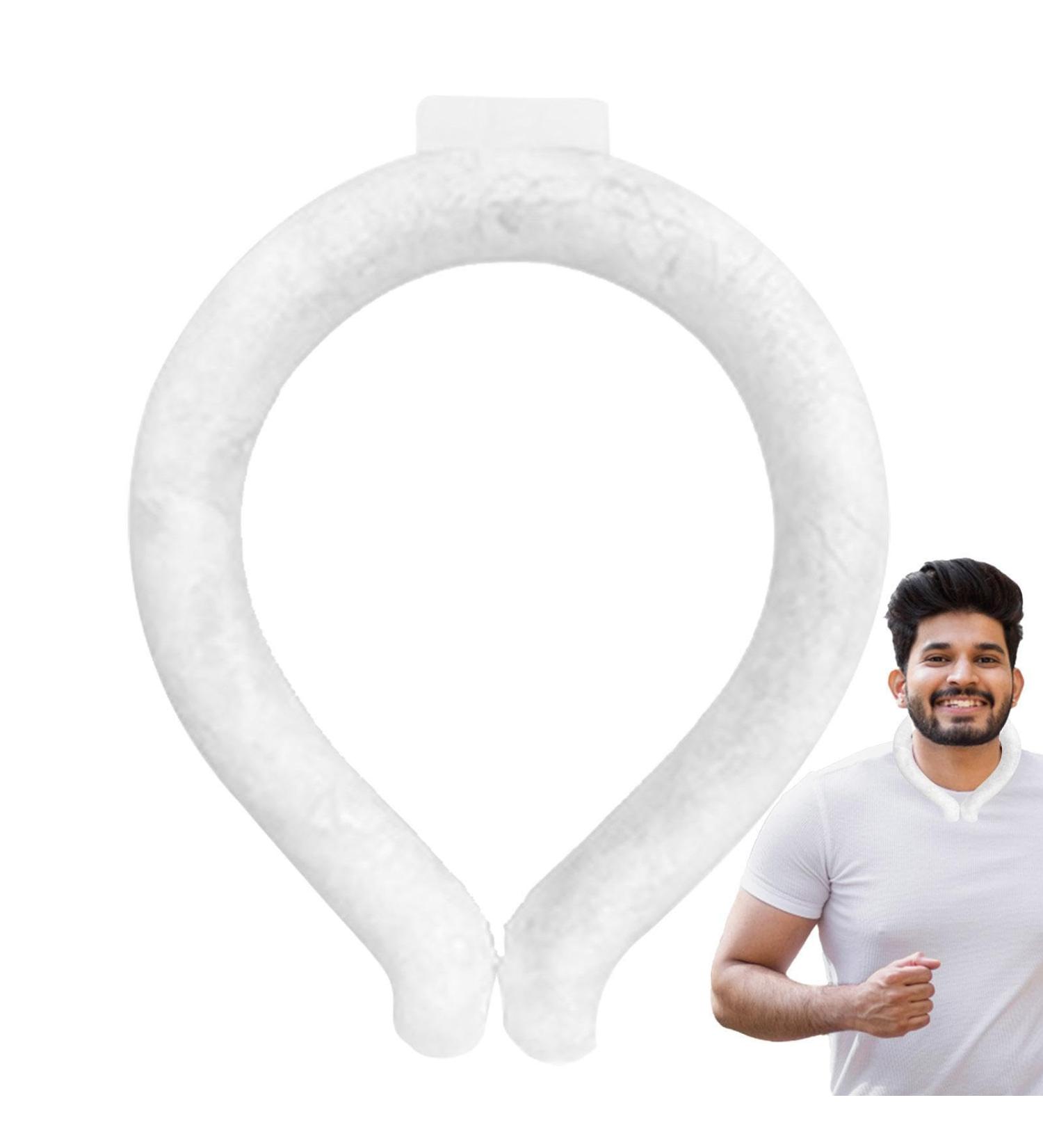 Cooling Device for Neck | Reusable Cooling Collar Wraps for Hot Wearable Tube Heat Reduction Body Cooling for Hot Outdoor School Gym Offices White Below 18 Degrees - Buy Online on GoSupps.com