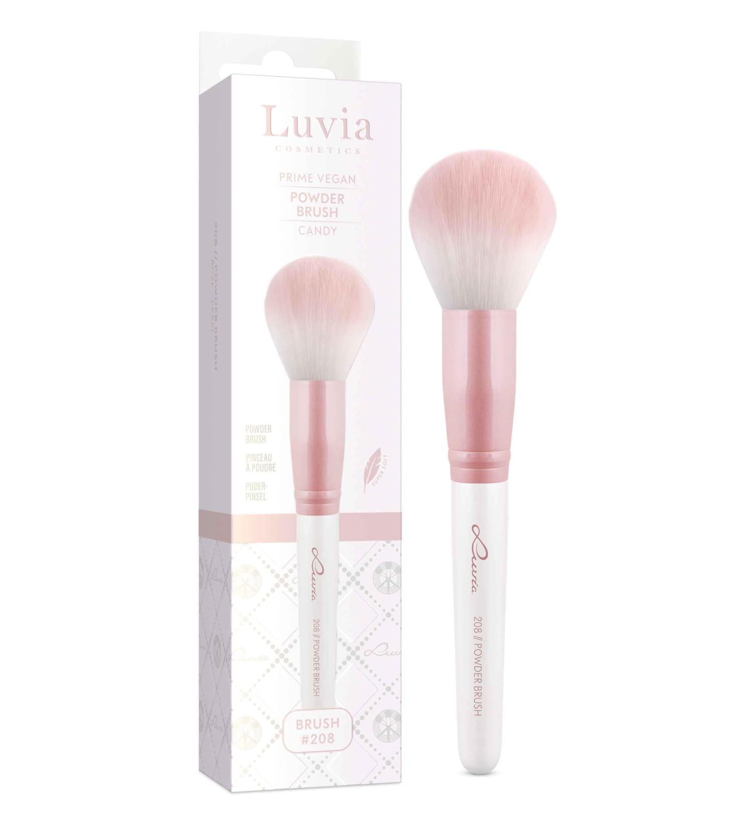 Luvia Professional Makeup Brush Powder Make-Up Brush Powder Brush for the Face Vegan Cosmetic Brush 208 // Powder Brush - Candy - Buy Online on GoSupps.com