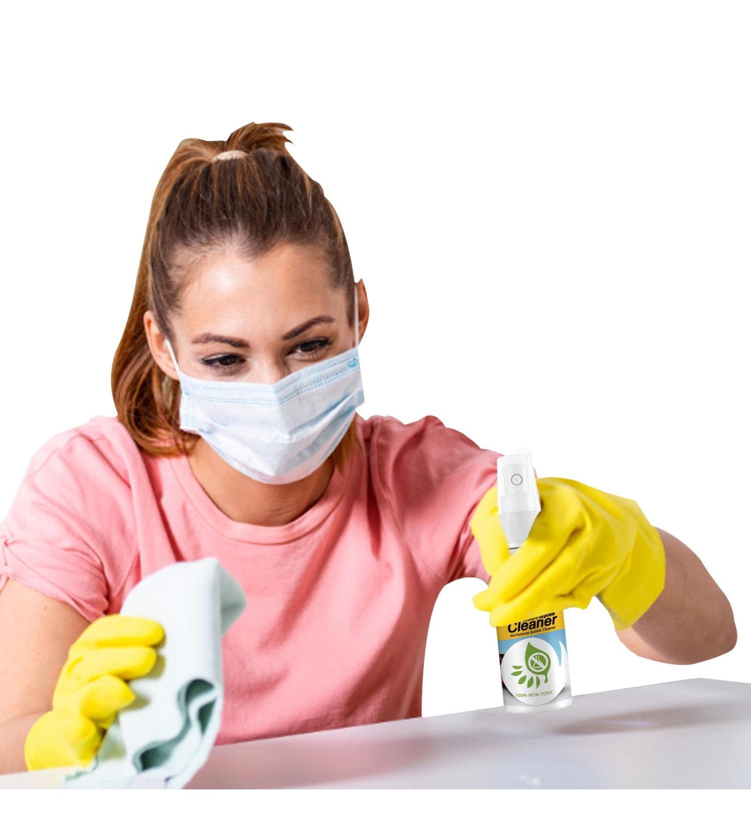 All-Purpose Bubble Cleaner - Foam Cleaner All Purpose - Bathroom Rinse- Cleaner - Grease Cleaner Foam Cleaner Remover for Kitchen Bathroom Living - Buy Online on GoSupps.com