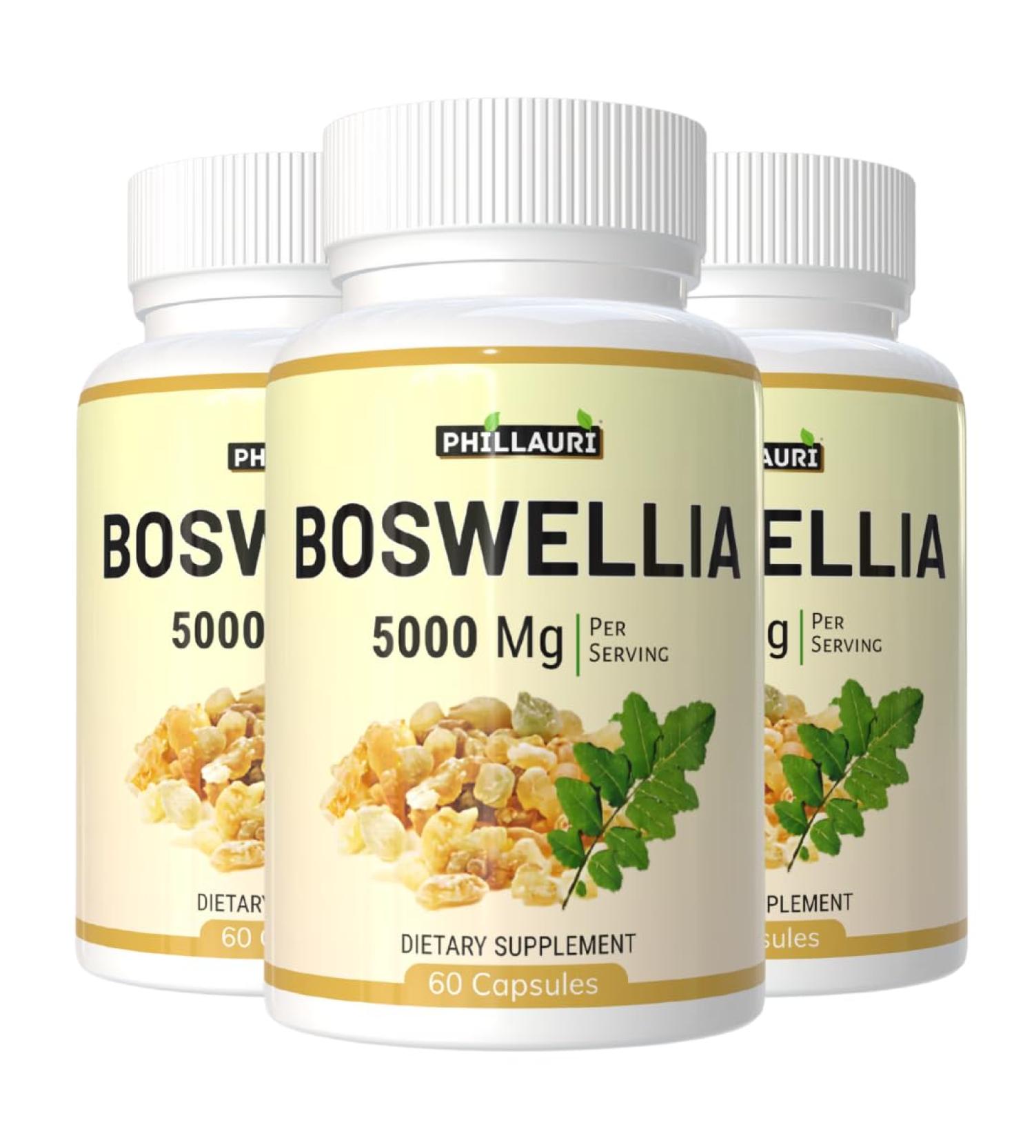Phillauri Boswellia | Boswellia Serrata | Boswellia Extract Capsules for Men & Women | 180 Capsules - Buy Online on GoSupps.com