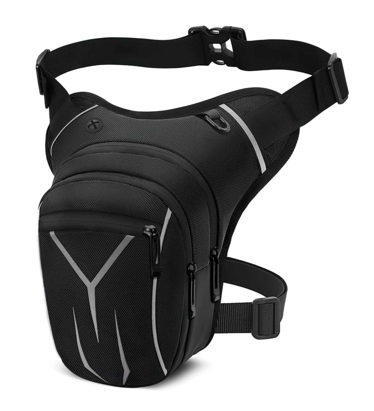 Vobuke Waterproof Tactical Leg Bag for Men & Women - Multi-Pocket Sport Belt with Removable Straps | Ideal for Hiking Camping & Riding - Buy Online on GoSupps.com
