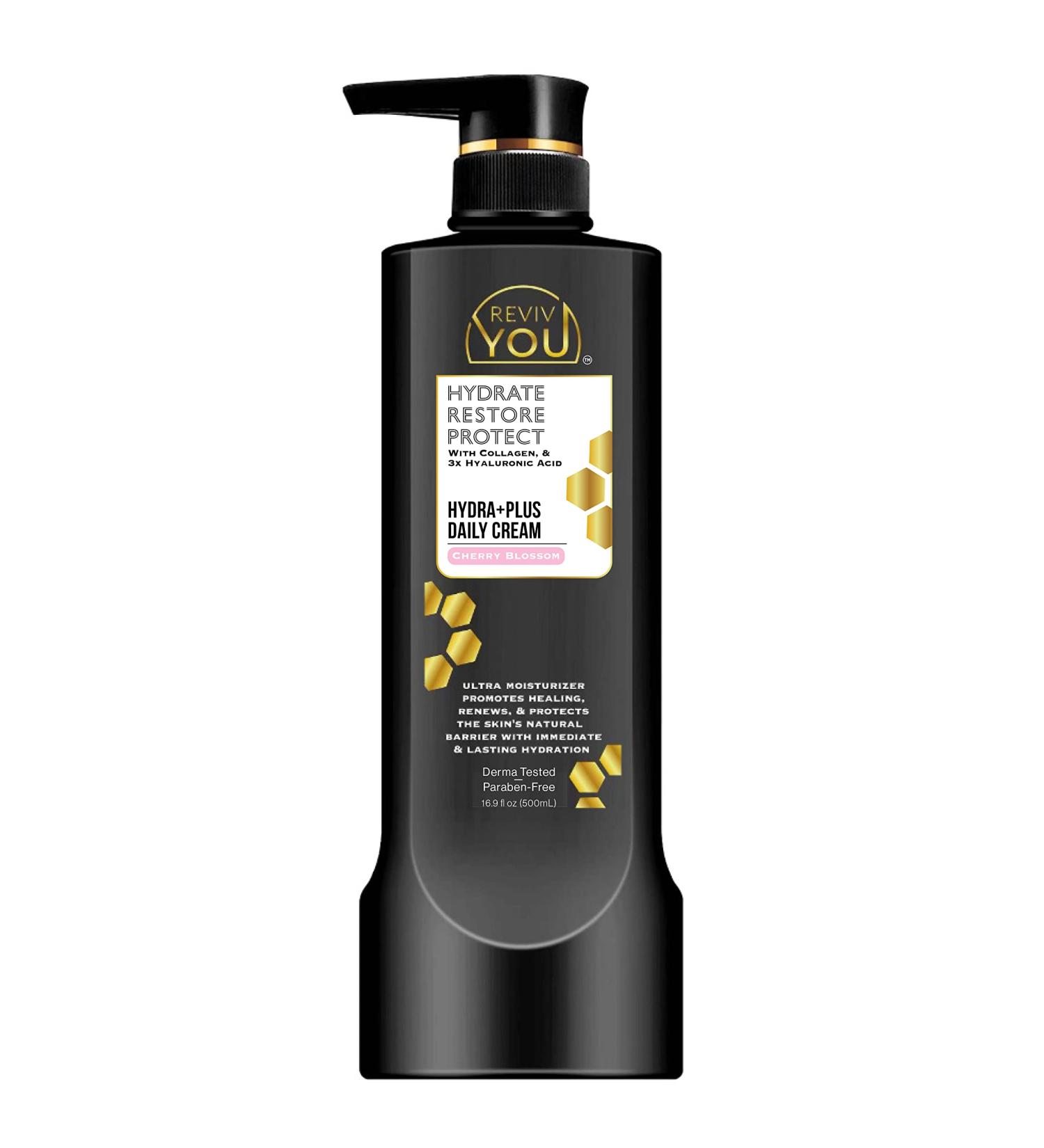 Buy Hydra+Plus Daily Cream - Dermatologist Tested 16.9 fl oz (Cherry Blossom) | Best Moisturizer for All Skin Types - International Shipping Available - Buy Online on GoSupps.com