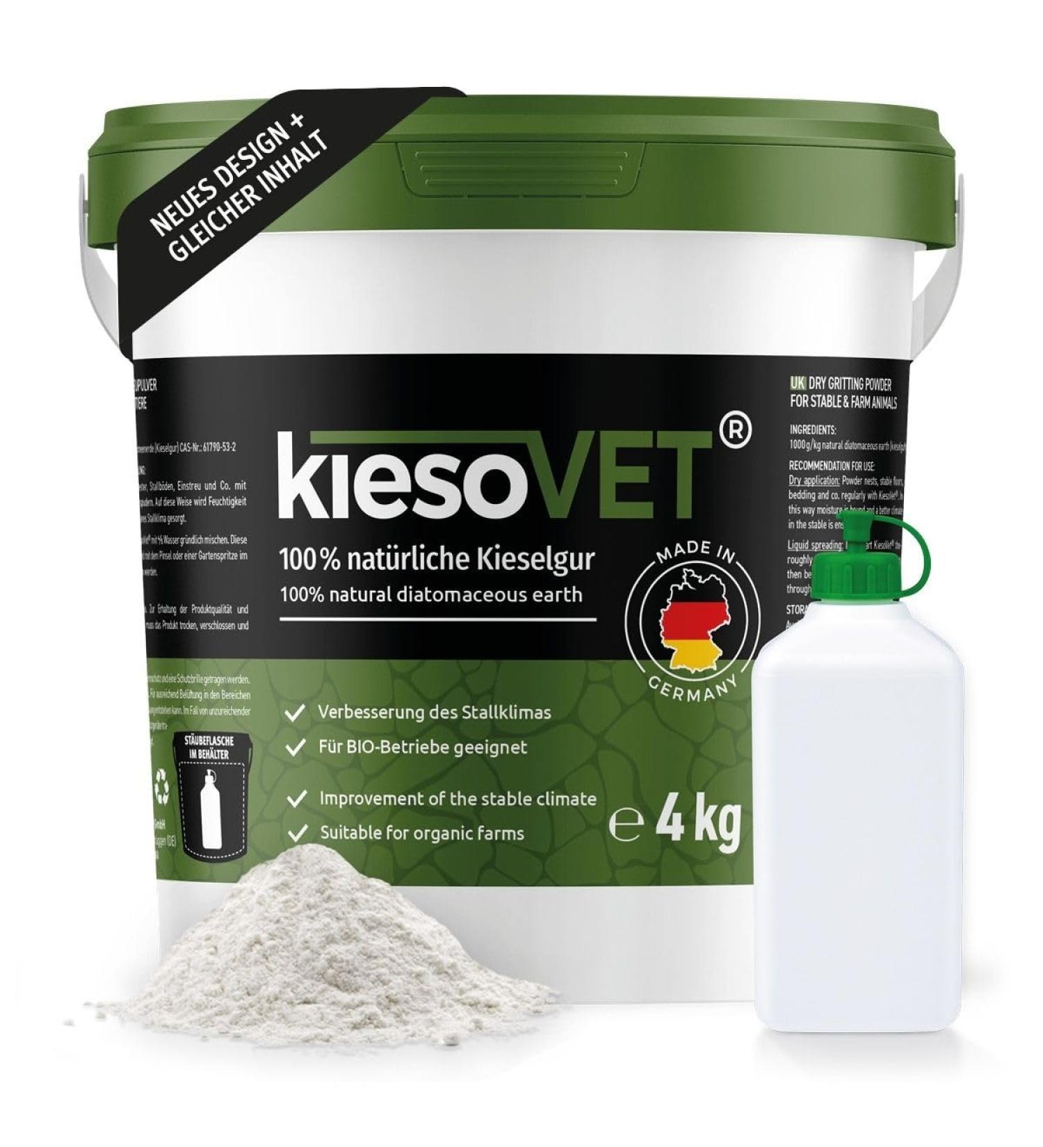 Greenpet Kiesovet Kieselgur for Chickens 4kg | Organic Diatomaceous Soil | Ideal for Poultry Farms - Buy Online on GoSupps.com