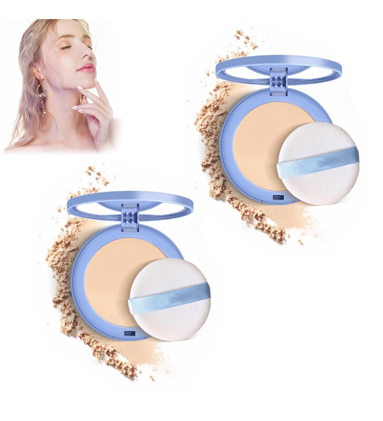 GAGK Matte Perfection Pressed Powder Matte Wet and Dry Powder Oil Control Face Pressed Powder Matte Smooth Setting Powder Waterproof Long Lasting Finishing Powder (Classic Ivory 2Pcs) - Buy Online on GoSupps.com
