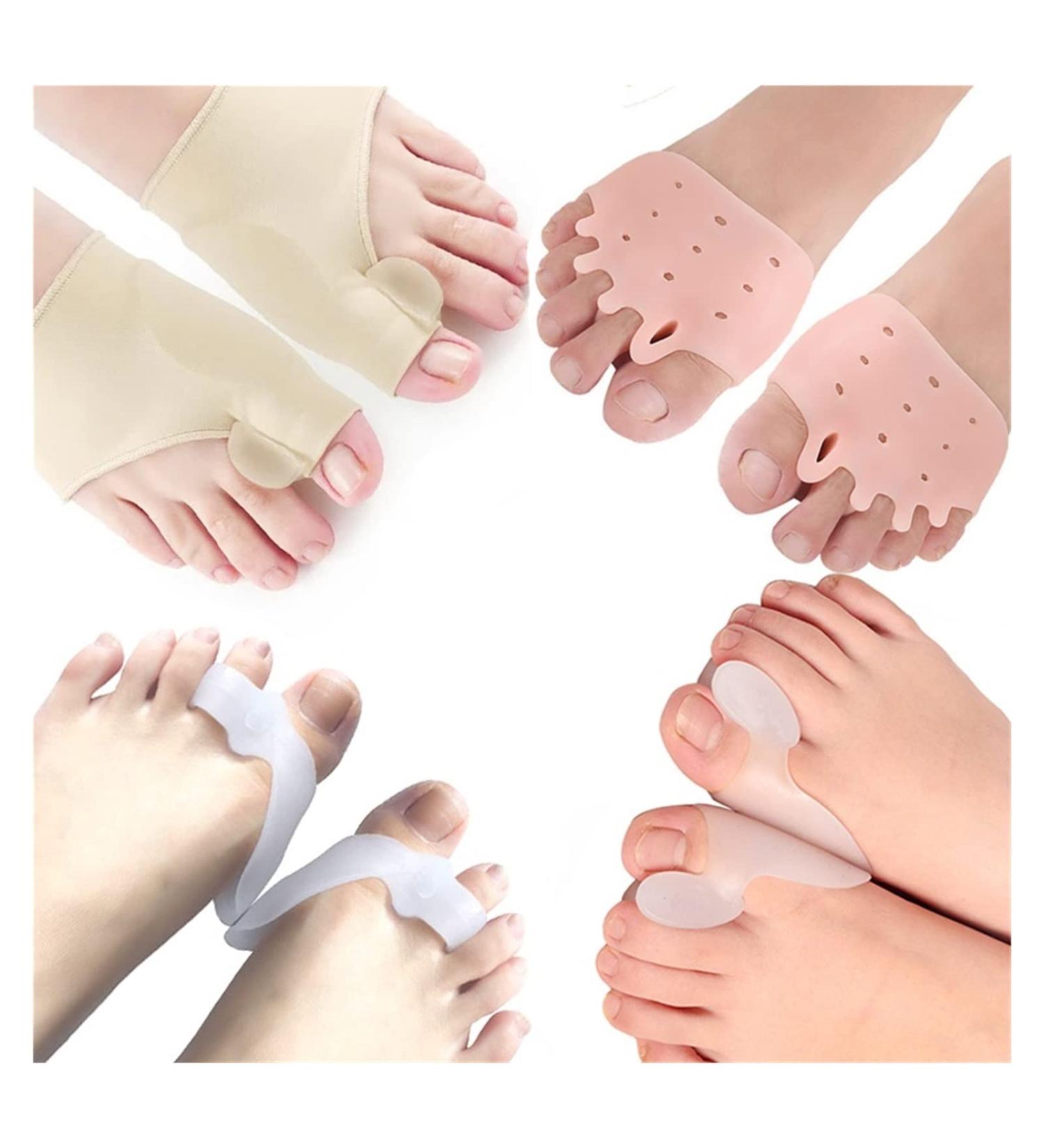 8PCS Hallux Valgus Corrector & Toe Separator - Pain Relief Foot Support Orthoses in Style B - Buy Online on GoSupps.com