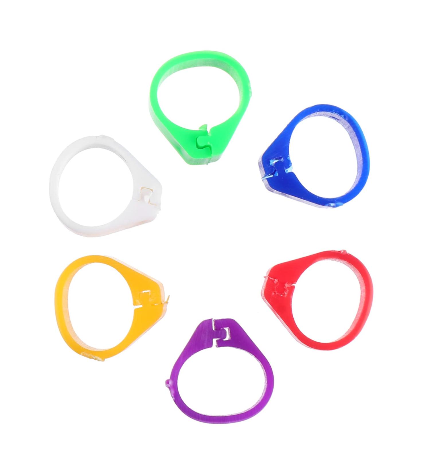 600 Pcs Pigeon Foot Ring Chicken Foot Ring Baby Large 1X0.5cmx3pcs Colorfulx3pcs - Buy Online on GoSupps.com