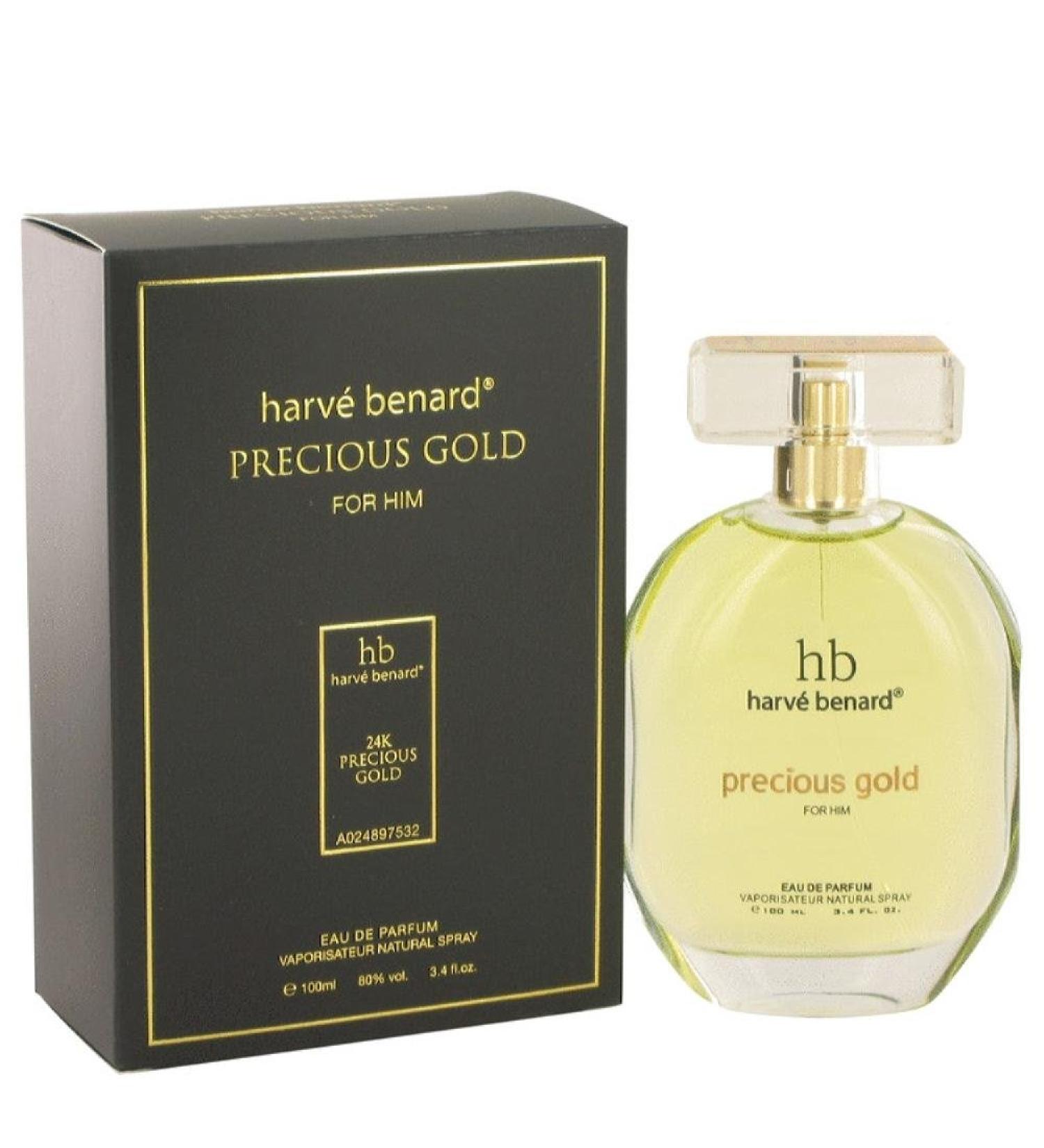 Harve Benard Precious Gold By Harve Benard For Men Eau De Parfum Spray 3.4 oz - Buy Online on GoSupps.com