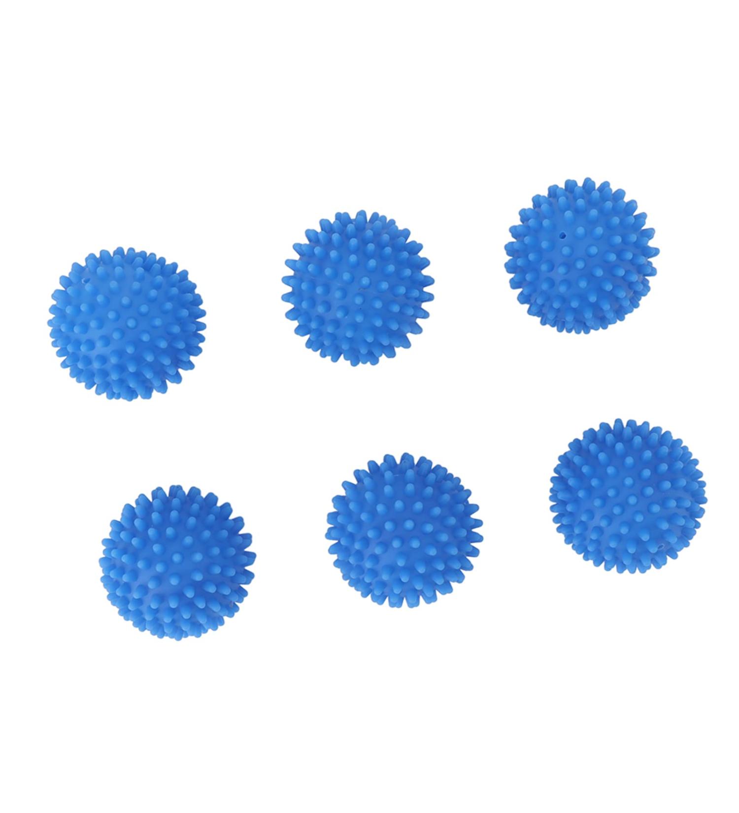 Eco Laundry Dryer Silicone Balls Silicone Laundry Dryer Reusable Balls Practical Reduce Drying Time Eliminate Wrinkles Reusable for Apartment (Blue 6 PCS) - Buy Online on GoSupps.com
