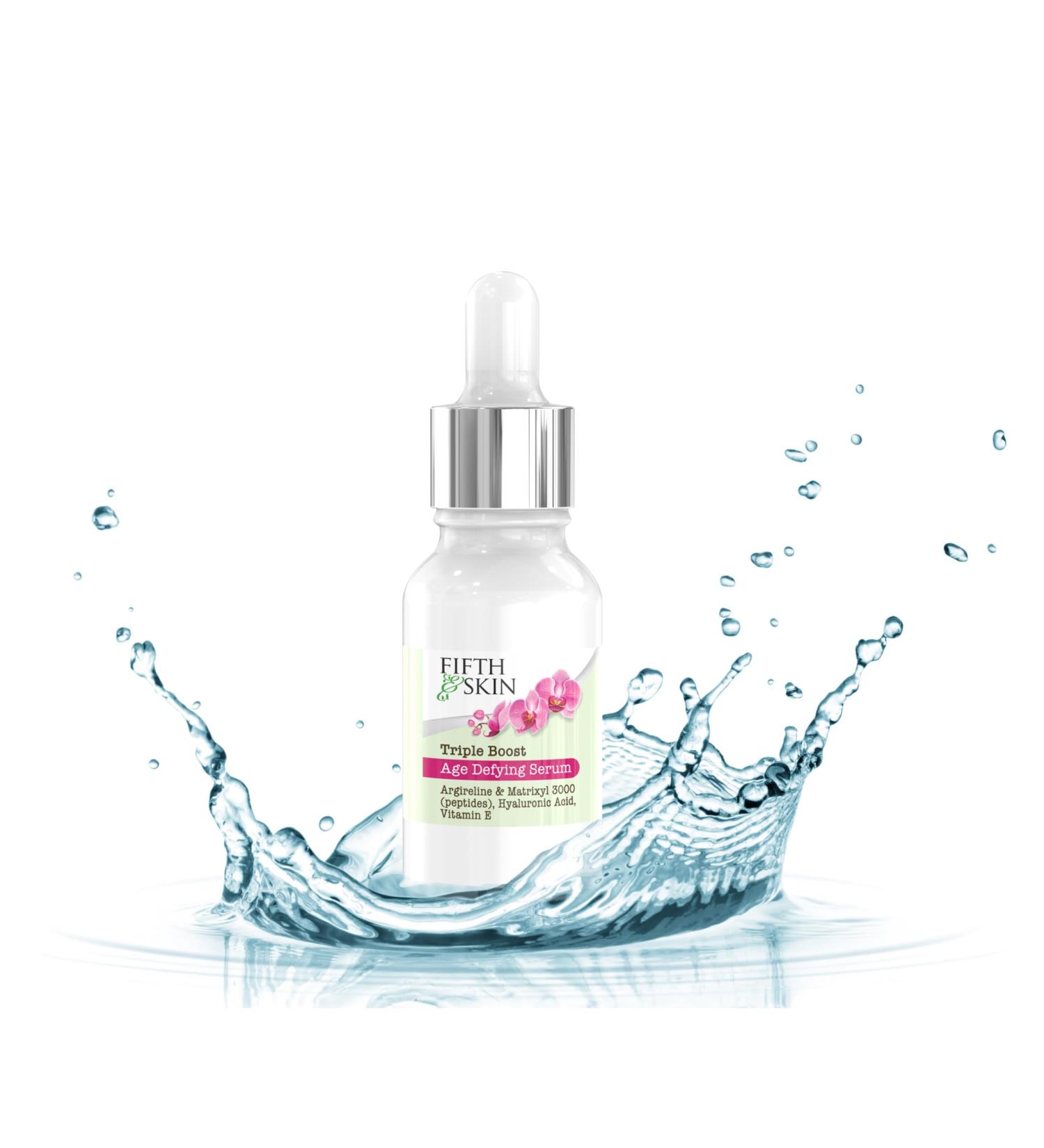 Triple Boost Age Defying Eye Serum - 3 Anti-Aging Ingredients with Argireline Peptides & Hyaluronic Acid - Moisturize & Reduce Wrinkles - Made in USA - 0.5 oz - Buy Online on GoSupps.com