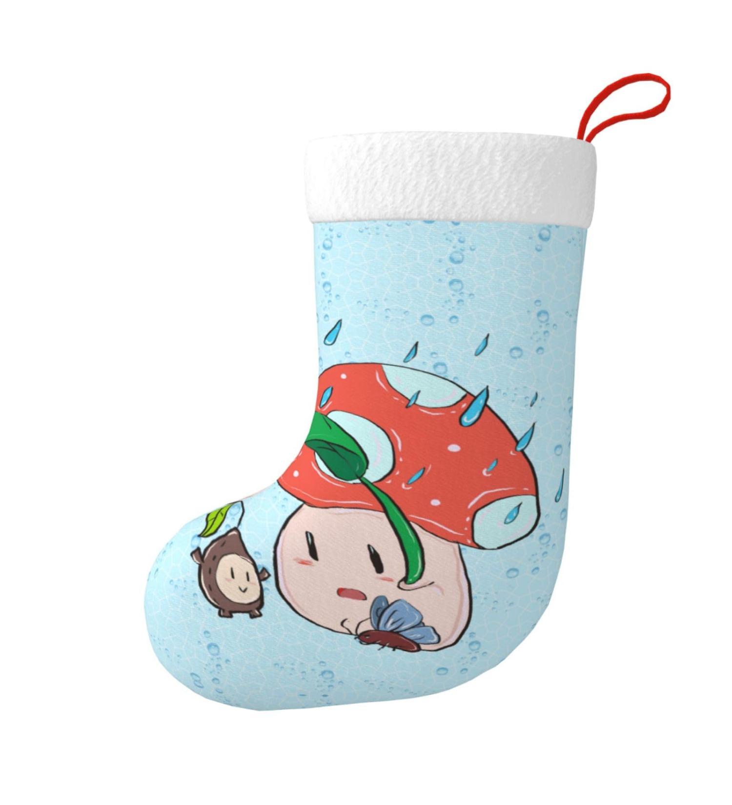 YYHHAOFA Sunflower Seeds and Mushroom Prints Christmas Decorative Stockings : Soft Light and Tactile Suitable for Christmas Holiday Party - Buy Online on GoSupps.com