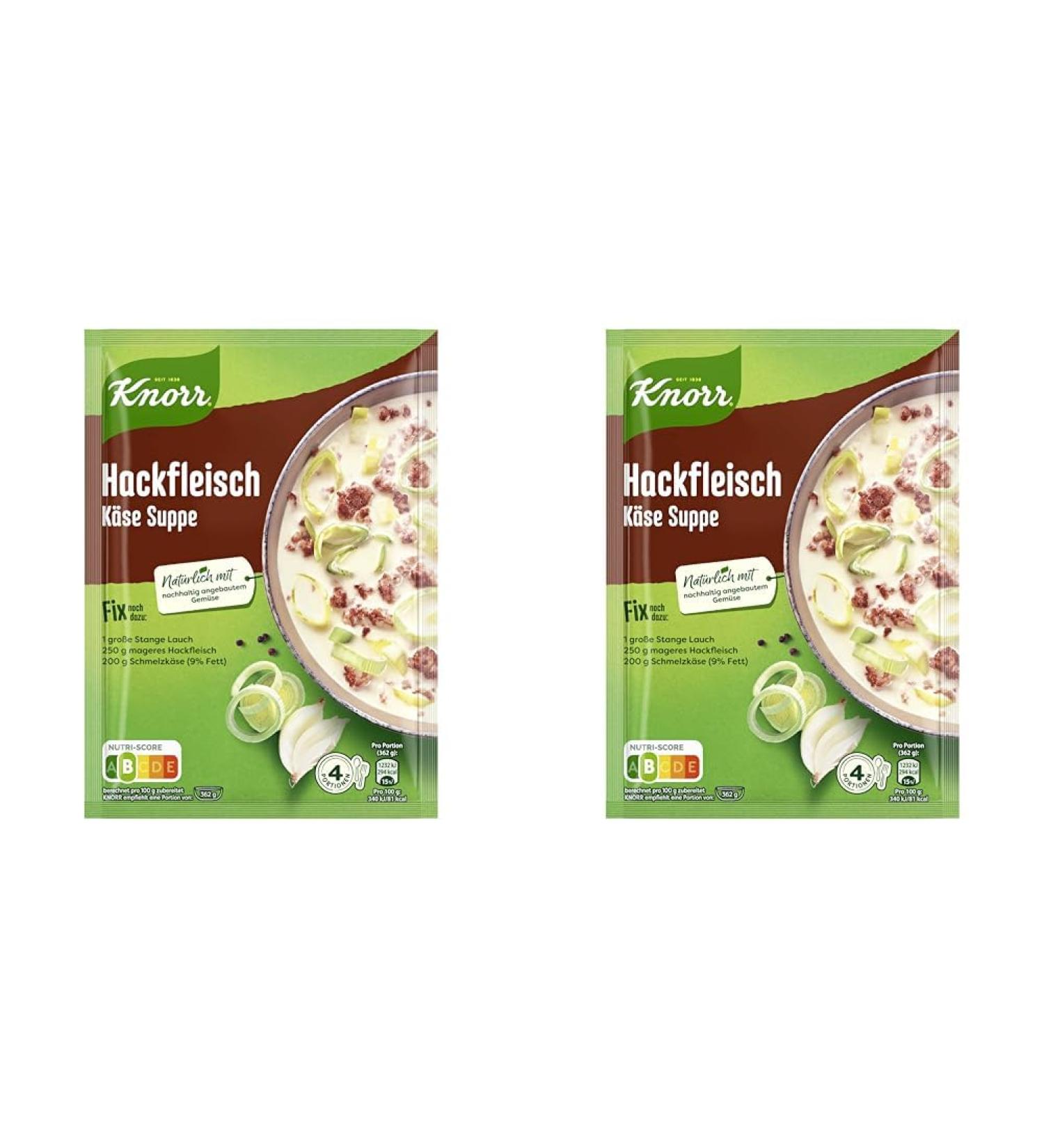 Buy KNORR Film Mission Hock Meia Cheese Soup - Delicious & Additive-Free (58g 2-Pack) - International Shipping Available - Buy Online on GoSupps.com