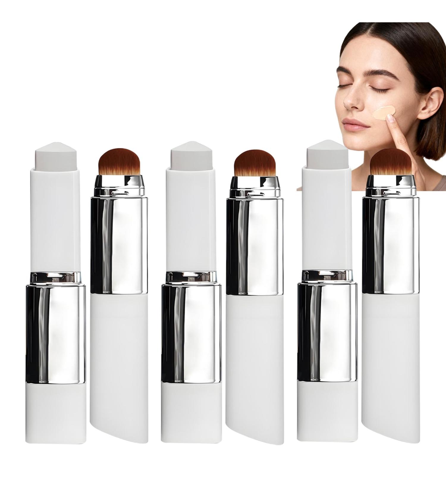 WRANBAO Color Changing Foundation Stick Full to Medium Coverage Makeup Base 2in1 Color Changing Foundation Stick Portable Concealer for Makeup Color Changing with Brush Head 3 3 Pack - Buy Online on GoSupps.com
