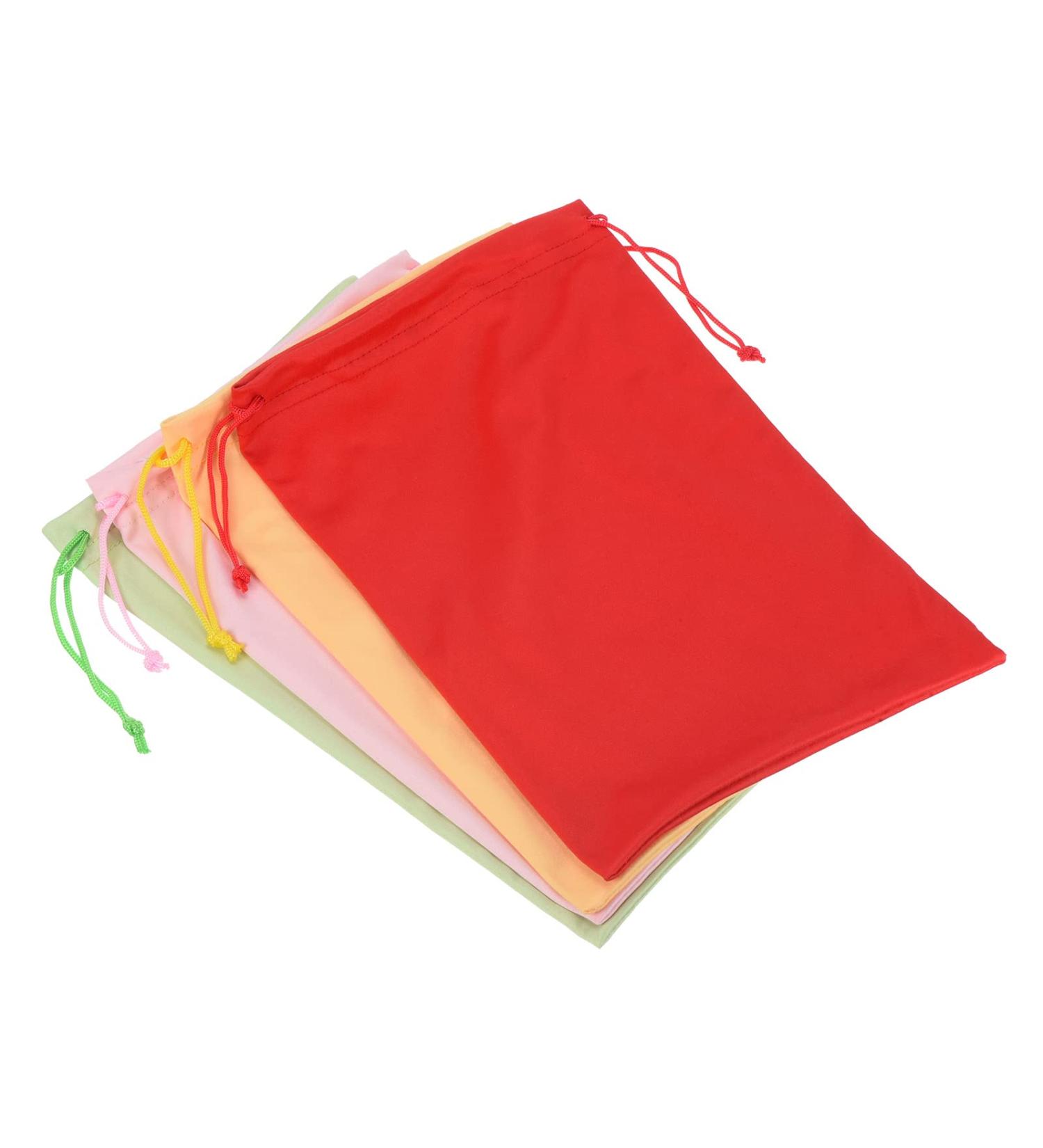 Ski Goggle Bag Set - Microfiber Snow Goggles Case - Storage Sleeve Drawstring Pouch (Pink/Red/Yellow/Green) - Buy Online on GoSupps.com