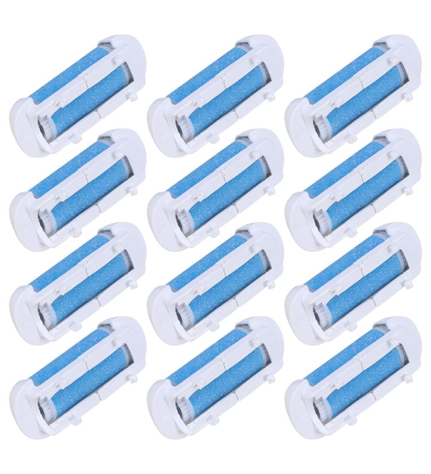 Minkissy 12-Pack Pedicure Replacement Heads | Foot Care Device for Dead Skin Removal | Electronic Foot File Roller Heads & Spare Parts - Buy Online on GoSupps.com