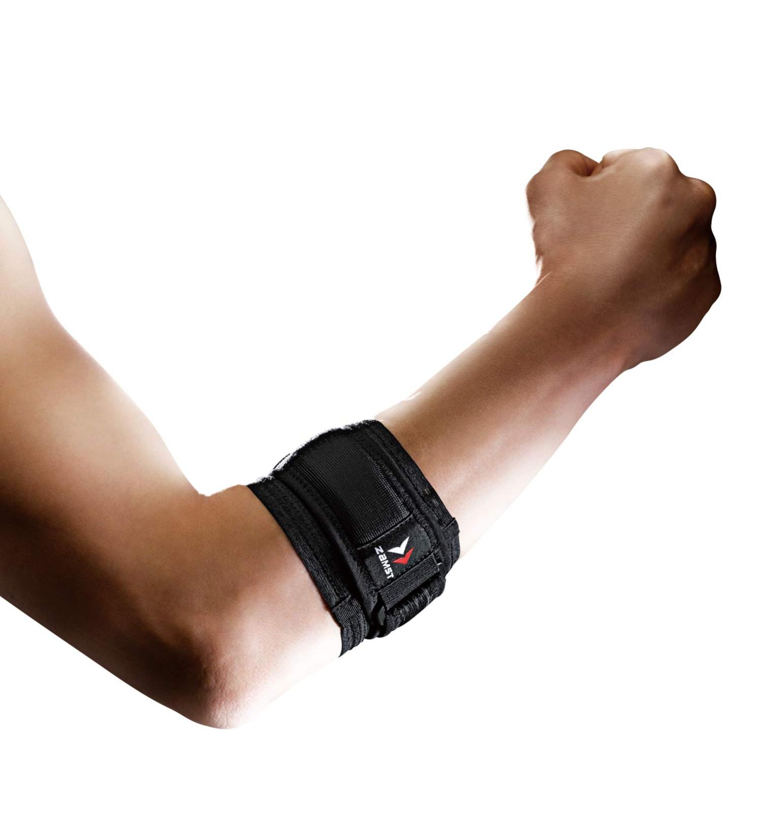Zamst Elbow Supporter for Tennis & Golf - Large Unisex Left/Right - Black 374703 | International Shipping Available - Buy Online on GoSupps.com