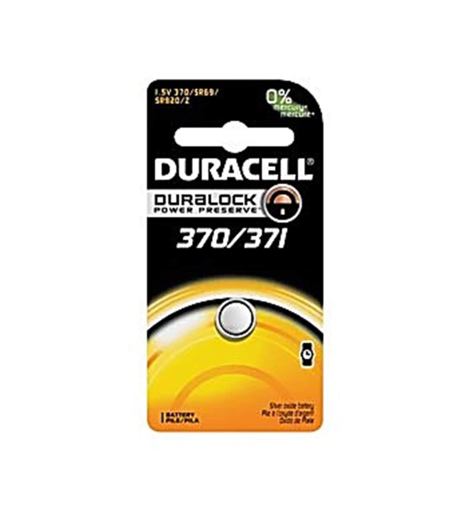 Duracell PGD D370/371BPK Medical Electronic Battery Silver Oxide 370/371 Size 1.5V (Pack of 6)