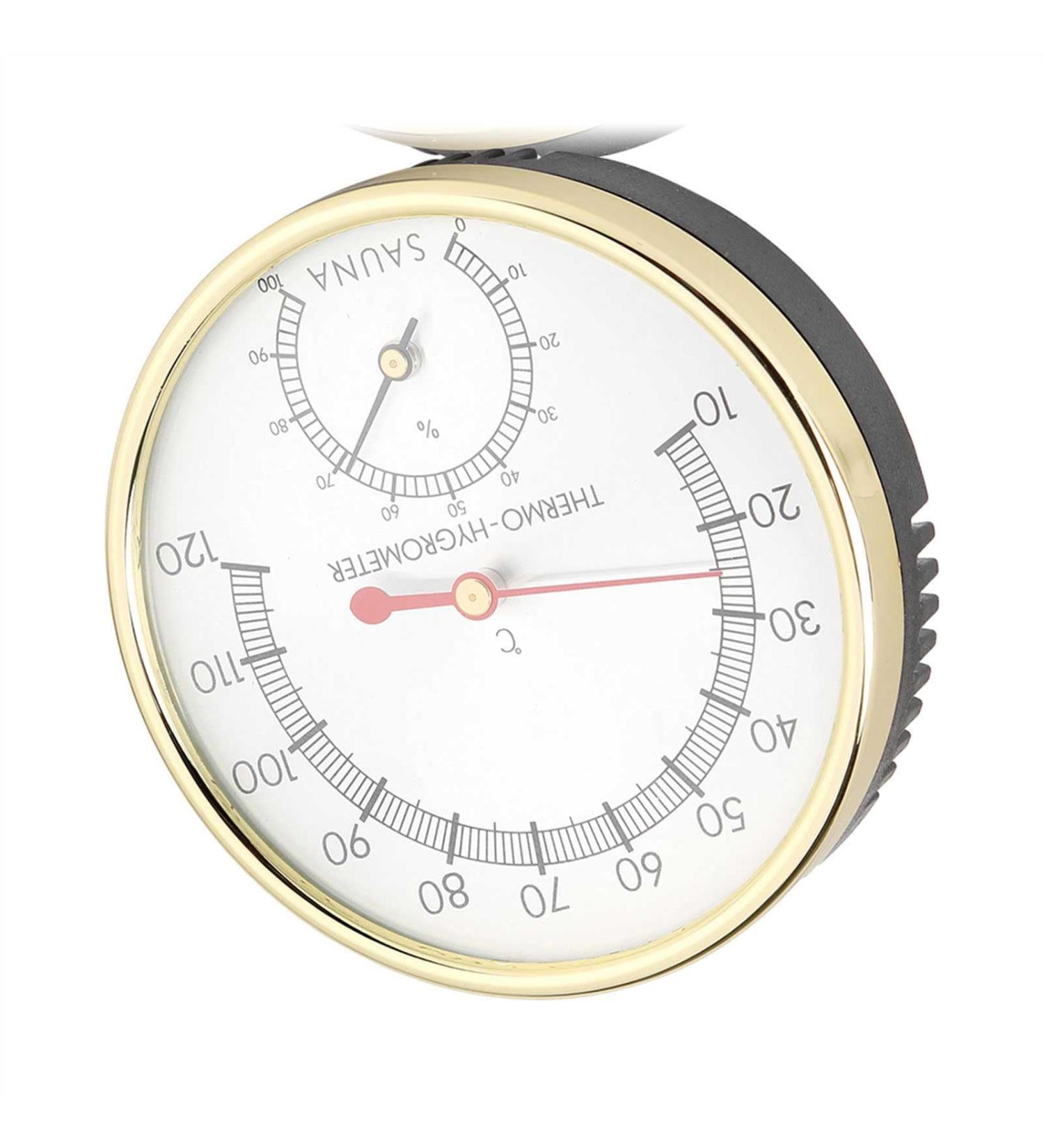 Hygro-Thermometer for Saunas & Home Decor | Indoor Metal Dial | Best Sauna Room Accessories - Buy Online on GoSupps.com
