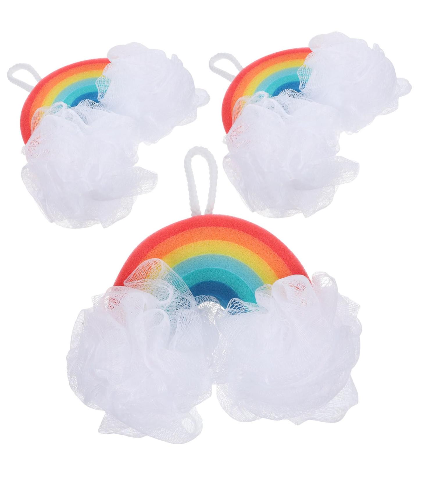 Beaupretty Exfoliating Sponge Baby Rainbow Bath Kids Body s loofah Dish Shower loofah Bath Bath loofahs Kids Body Scrubber Tool Newborn face pu Kids Facial Scrubber - Buy Online on GoSupps.com