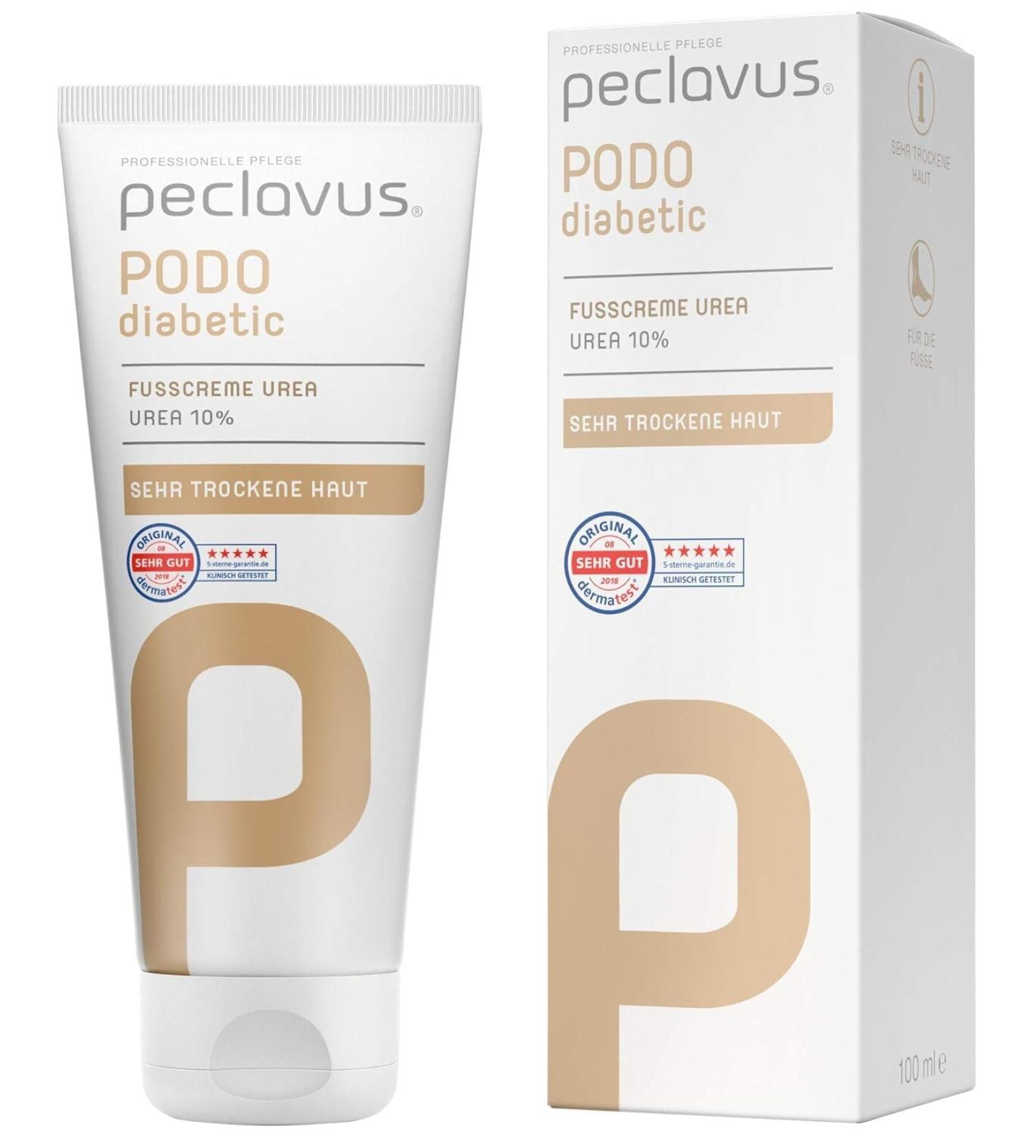 Peclavus PODOdiabetic Foot Cream 10% Urea | Best Foot Care for Dry Skin | Instant Relief - Buy Online on GoSupps.com