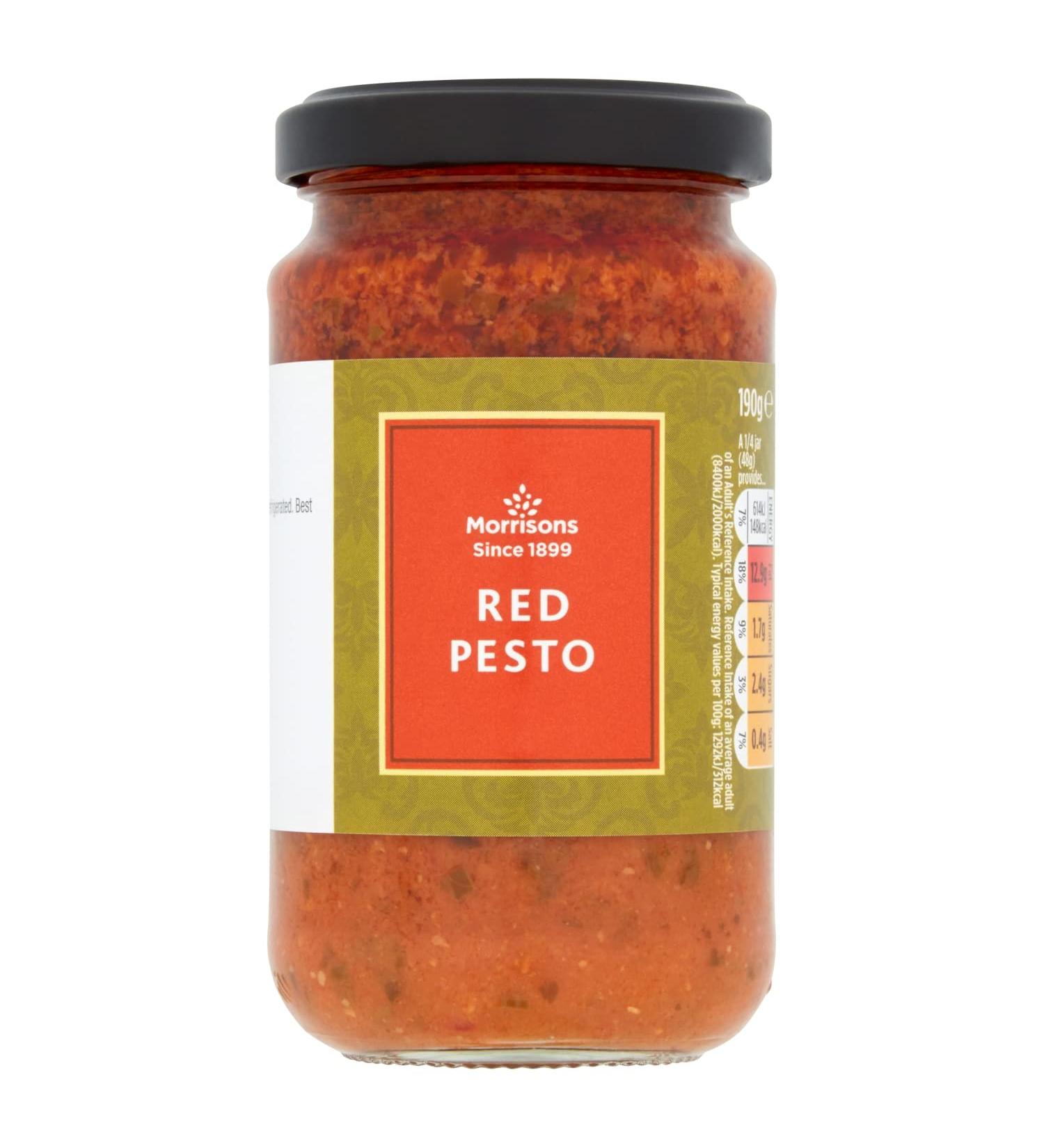 Morrisons Red Pesto 190g - Buy Online on GoSupps.com