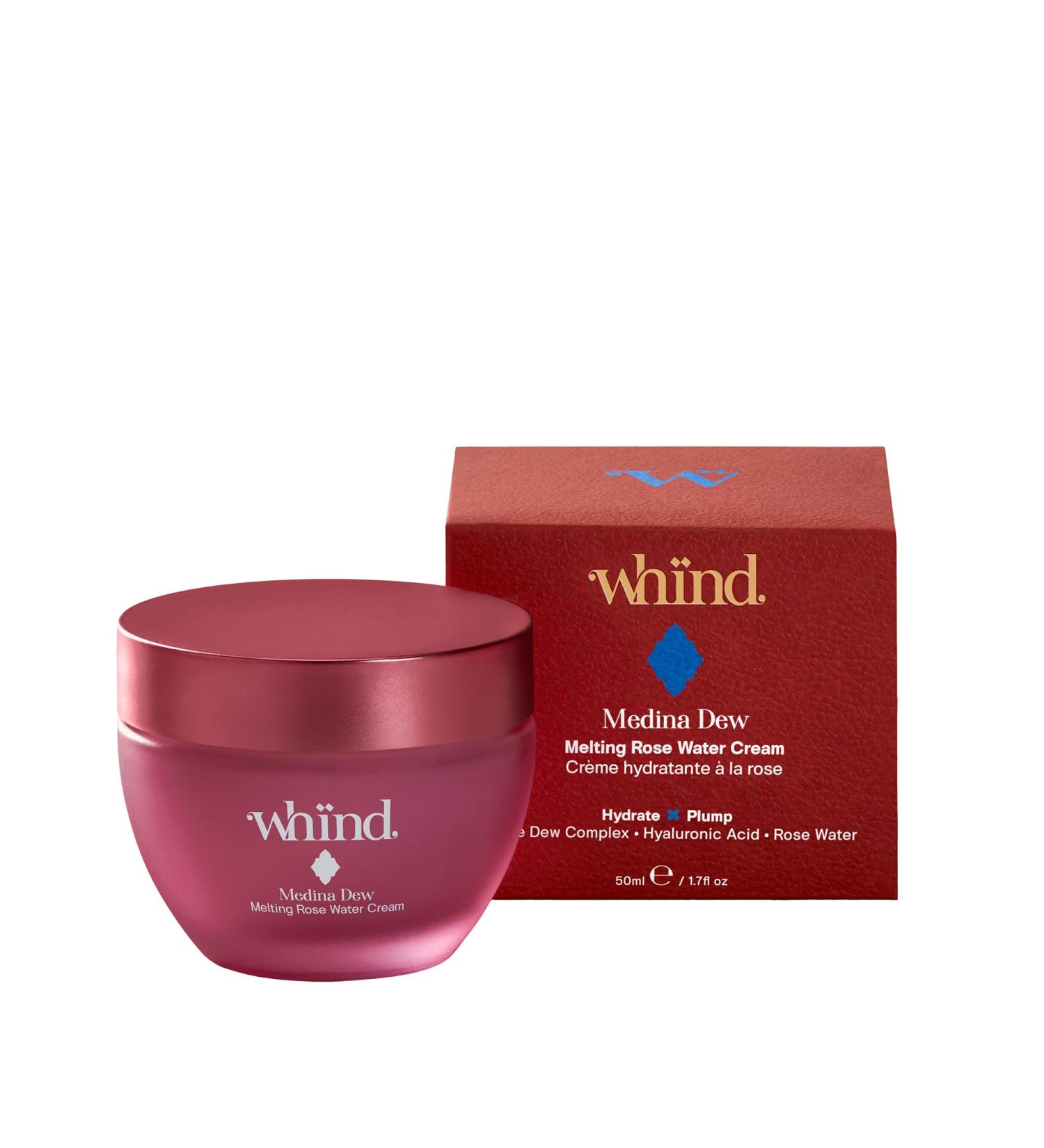 Medina Dew Melting Rose Water Cream - Hydrating Daily Moisturizer with Hyaluronic Acid for Radiant Glowing Skin - 50ml - International Shipping Available - Buy Online on GoSupps.com