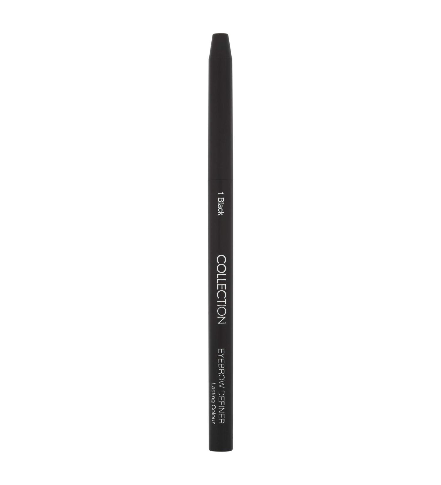 Collection Eyebrow Definer Pencil Black 4.2g Black 4.2 g (Pack of 1)