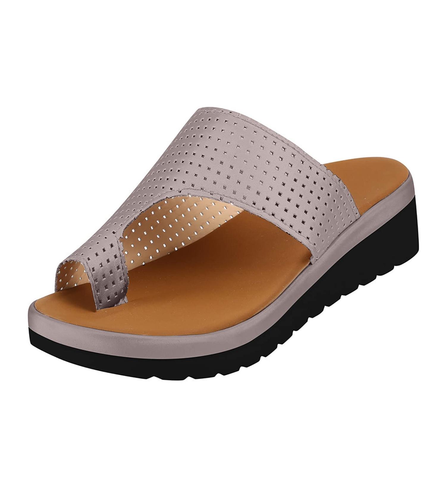Buy Women's Non-Slip Open Toe Flip Flops - Soft Summer Sandals for Bunion Foot Correction & Comfort - Buy Online on GoSupps.com