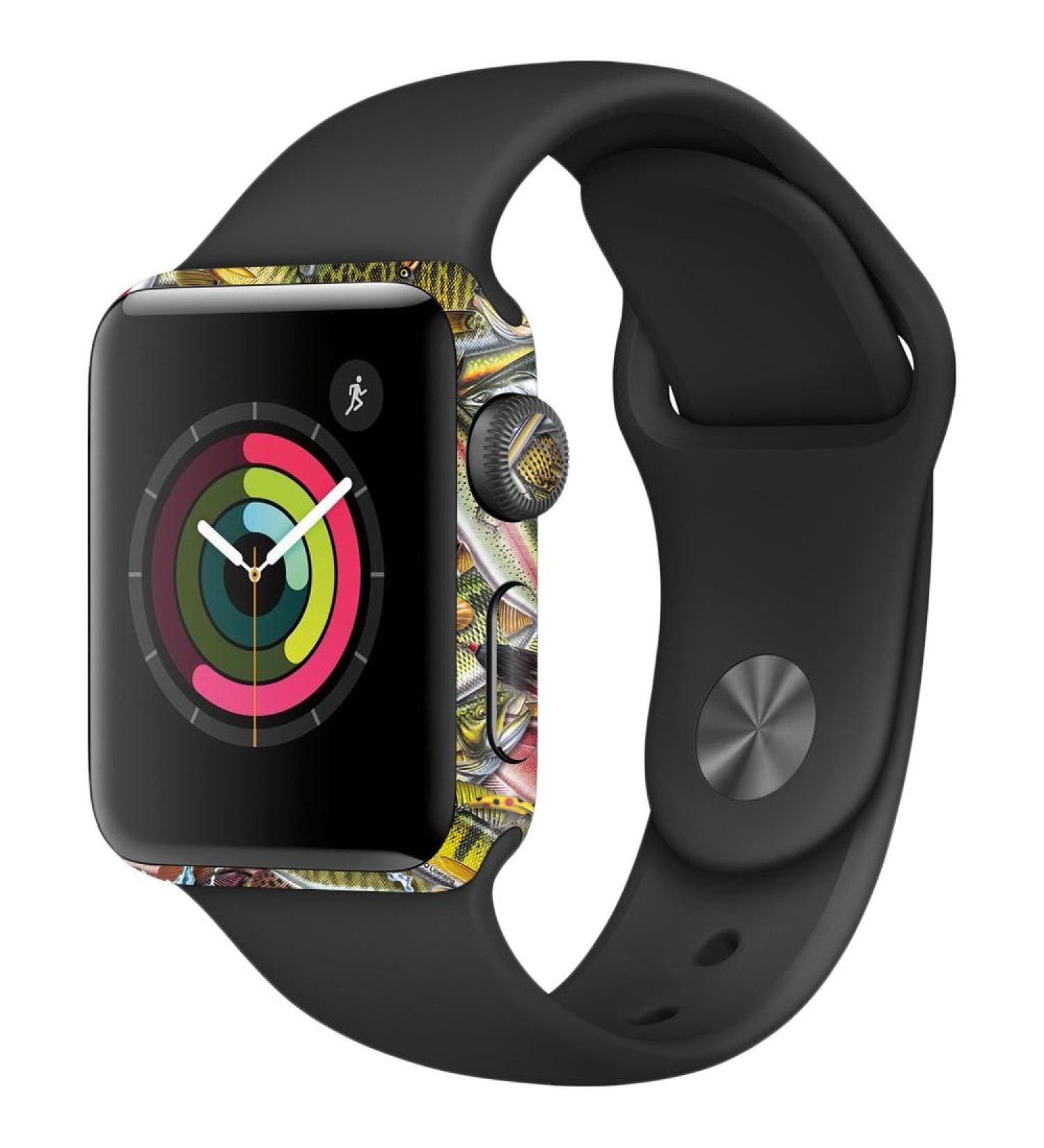 MightySkins Skin Compatible with Apple Watch Series 2 38mm - Fish Puzzle | Protective, Durable, and Unique Vinyl Decal wrap Cover | Easy to Apply, Remove, and Change Styles | Made in The USA