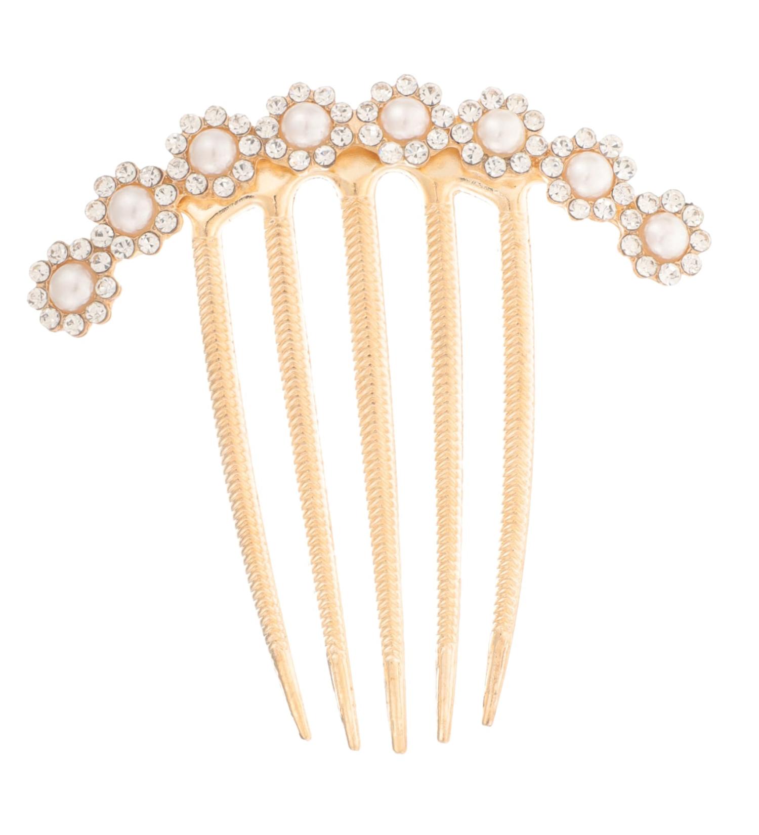 MAGICLULU Hair Comb Girl Headpieces for Wedding Rhinestone Clips for Hair Pearl Hair Side Comb Rhinestone Hair Pin Hair Accessories for Wedding Hair Accessories for Brides - Buy Online on GoSupps.com