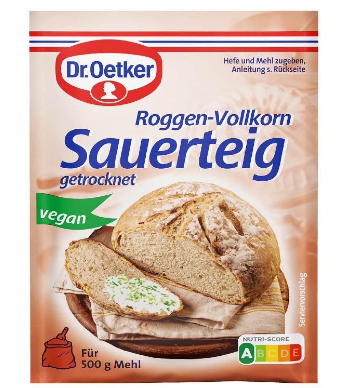 Sauerteig getrocknet - Roggen-Vollkorn - Poudre de Levain Naturel pour Pain Artisanale - Id ale pour des Recettes de Pain L ger et Savoureux - Compatible avec Dr.Oetker - 15g