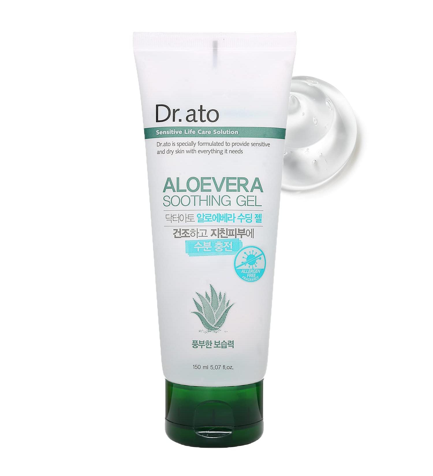 DR.ATO Aloe Vera Gel for Baby & Kids | After Sun Skin Care Relief | Soothing & Moisturizing Sunburn Relief Gel - Buy Online on GoSupps.com