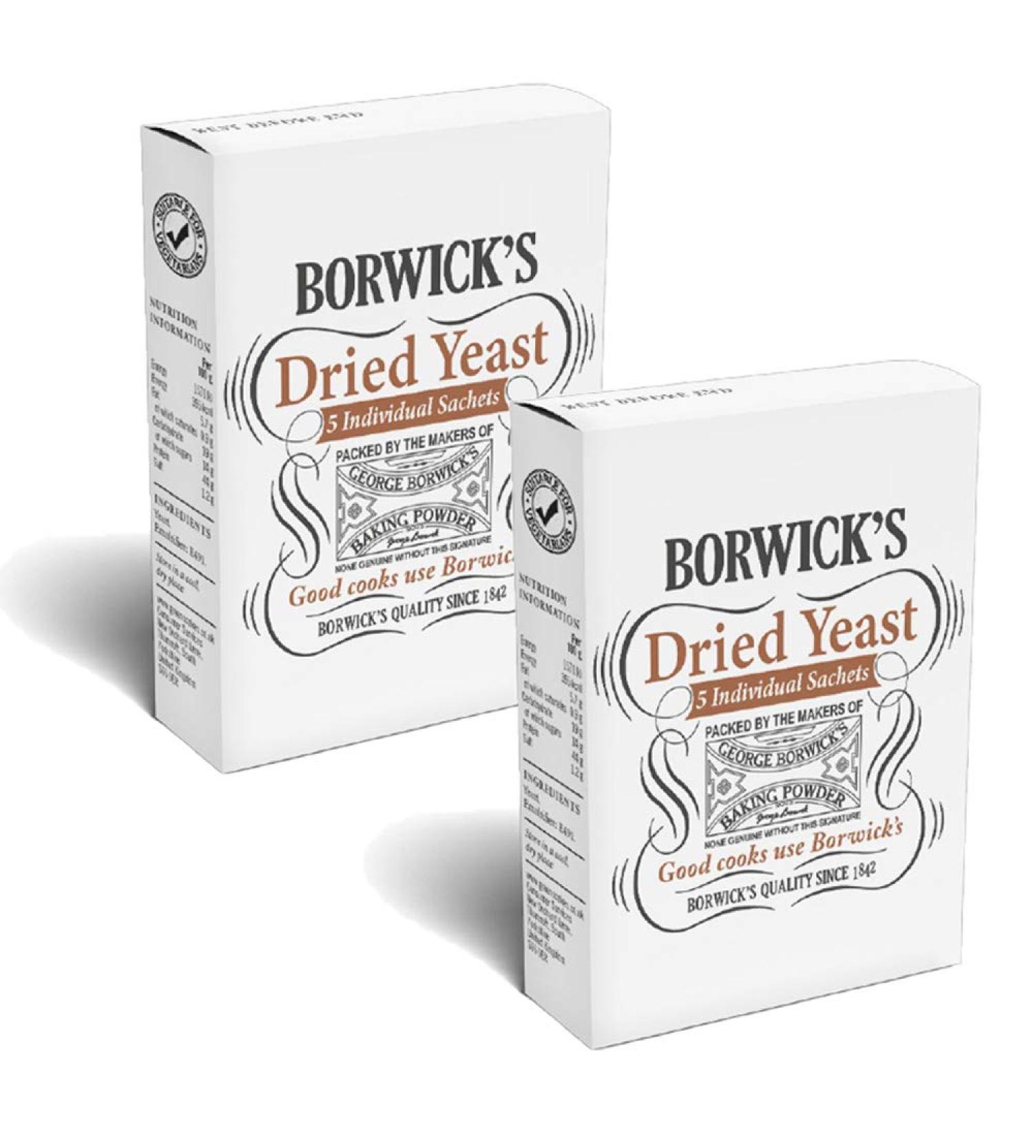 2 x 5 Sachets Dried Yeast Bread Roll Cake Home Baking Chef Cooking