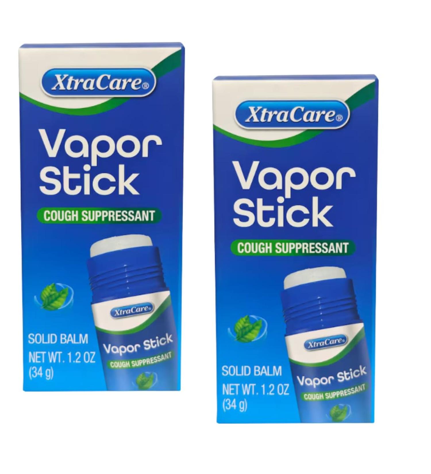 2 Pack - Vapor Stick 1.2 oz (34g) Soothing Relief for Congestion | Easy Glide-On Menthol Rub | 2 Box - Buy Online on GoSupps.com