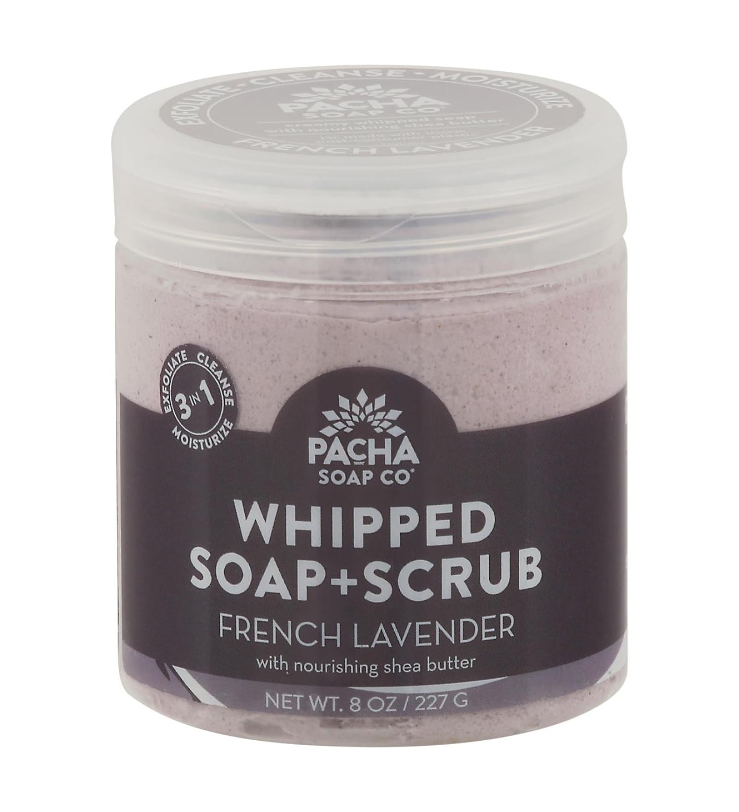 PACHA SOAP French Lavender Whipped Soap Scrub 8 OZ