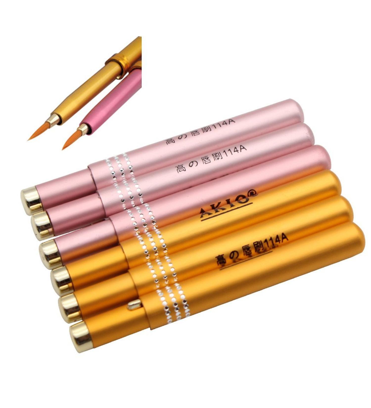Sipliv Lip Brush Set - 6 Premium Lipstick Applicator Brushes & Eyeliner Wands for Flawless Makeup - Perfect Gift for Beauty Lovers - Buy Online on GoSupps.com