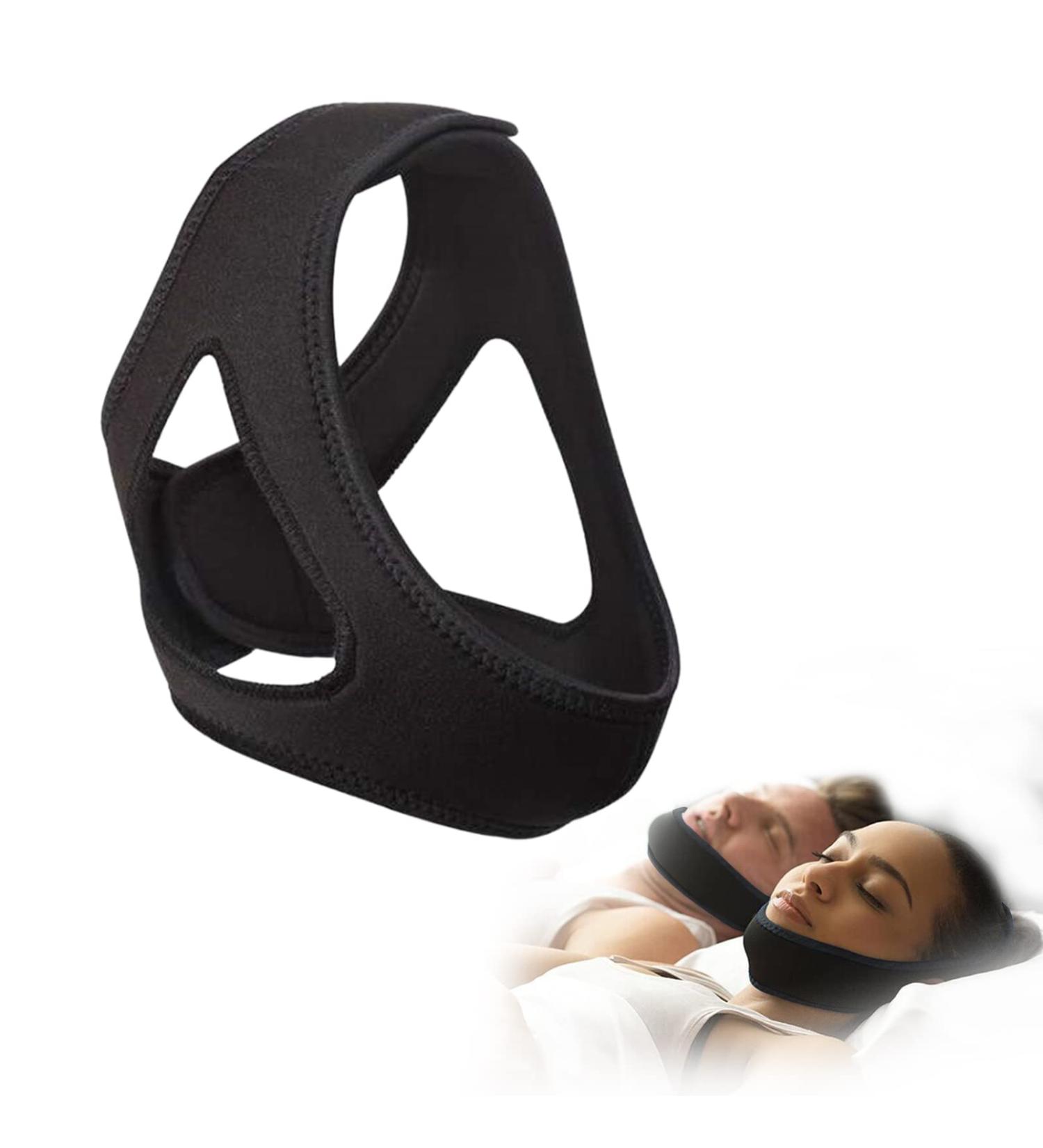 Adjustable Anti Snore Chin Strap | Snoring Solution for Men and Women | Breathable Sleep Aid - Buy Online on GoSupps.com