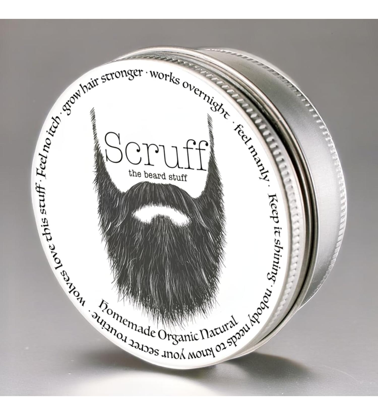 Scruff Beard Balm Nourisher - New 2 Ounce Tin Beige